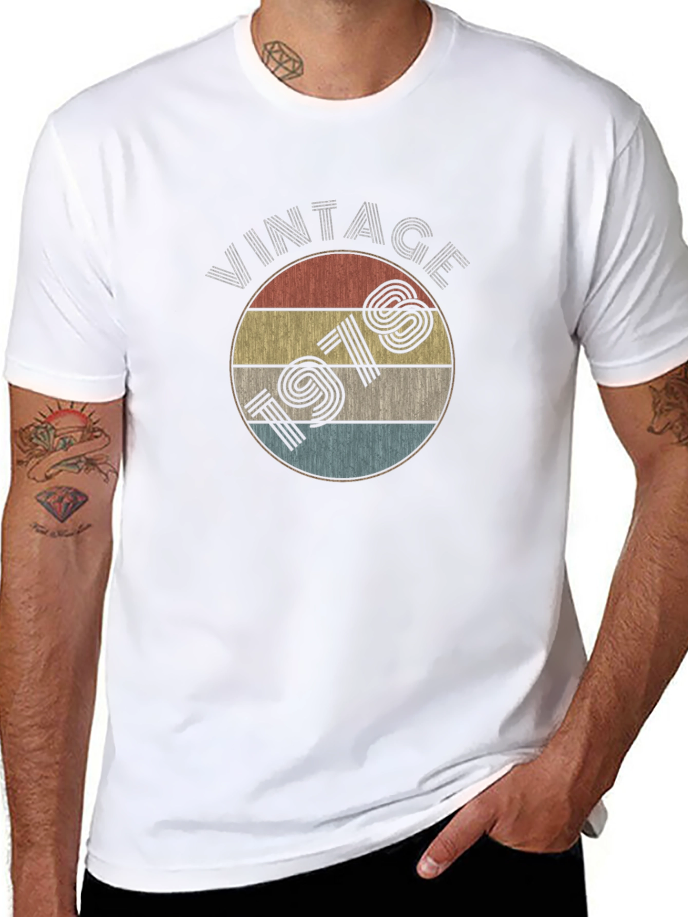 Black Vintage 1978 Graphic Tee - Retro Style view 8