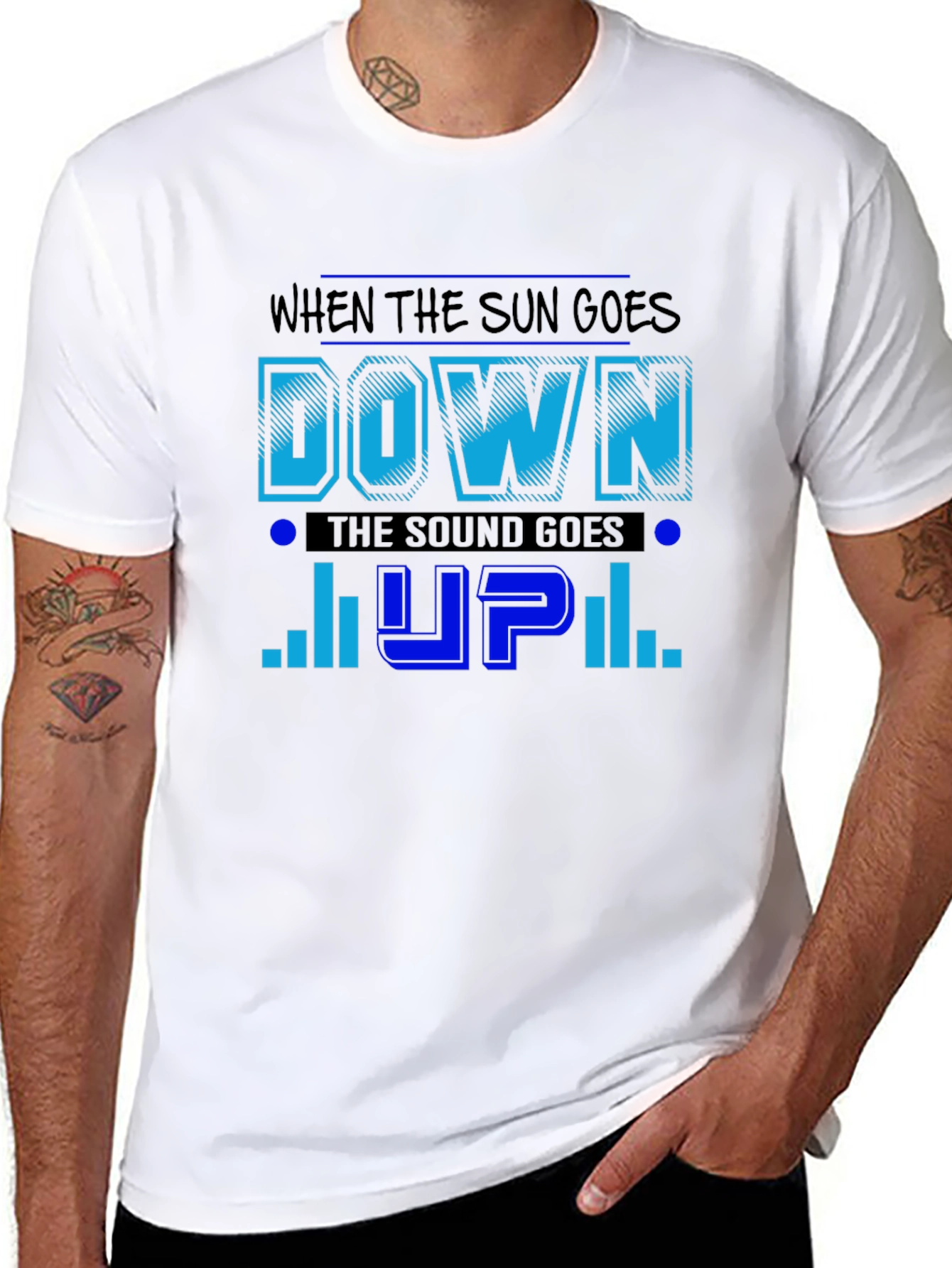 Black Sun Goes Down, Sound Goes Up T-Shirt view 8