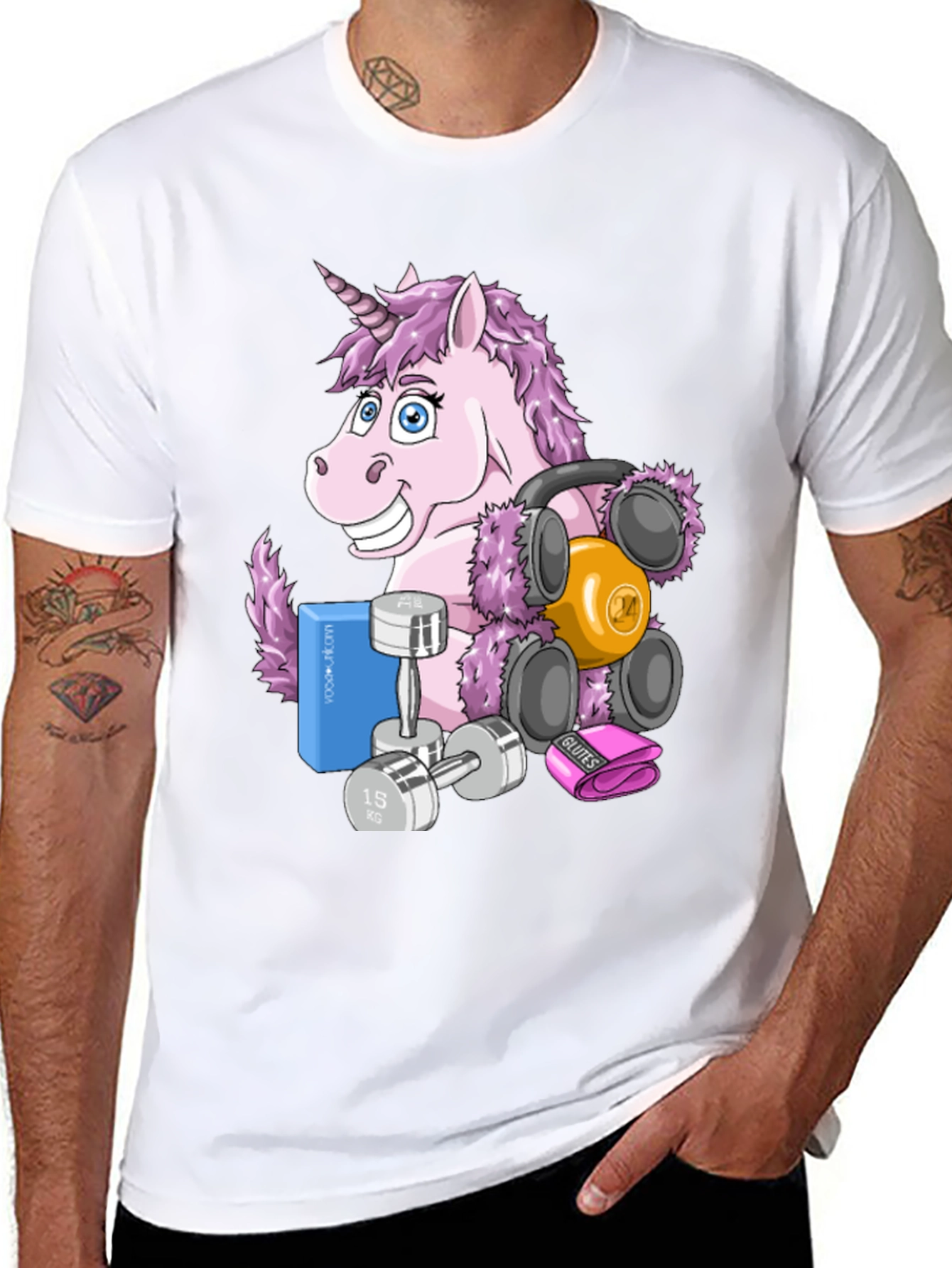 Black Unicorn Gym T-Shirt view 8