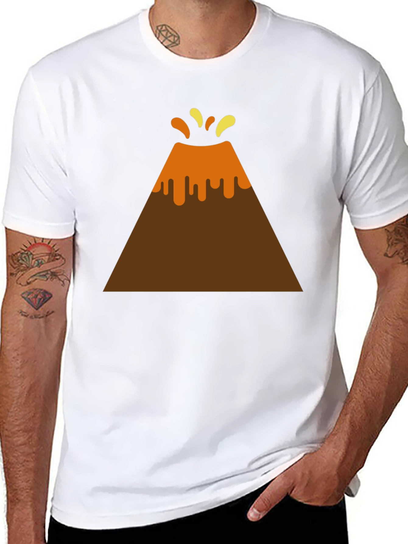 Black Volcano T-Shirt - Erupting Fun! view 8