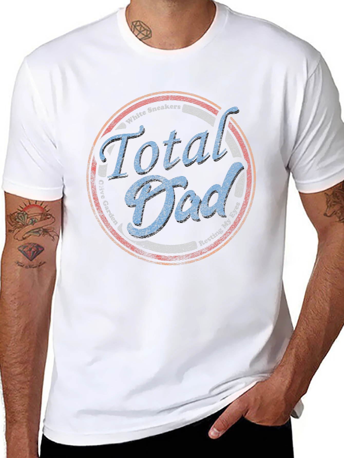 Black Total Dad T-Shirt - Perfect Dad Gift! view 8
