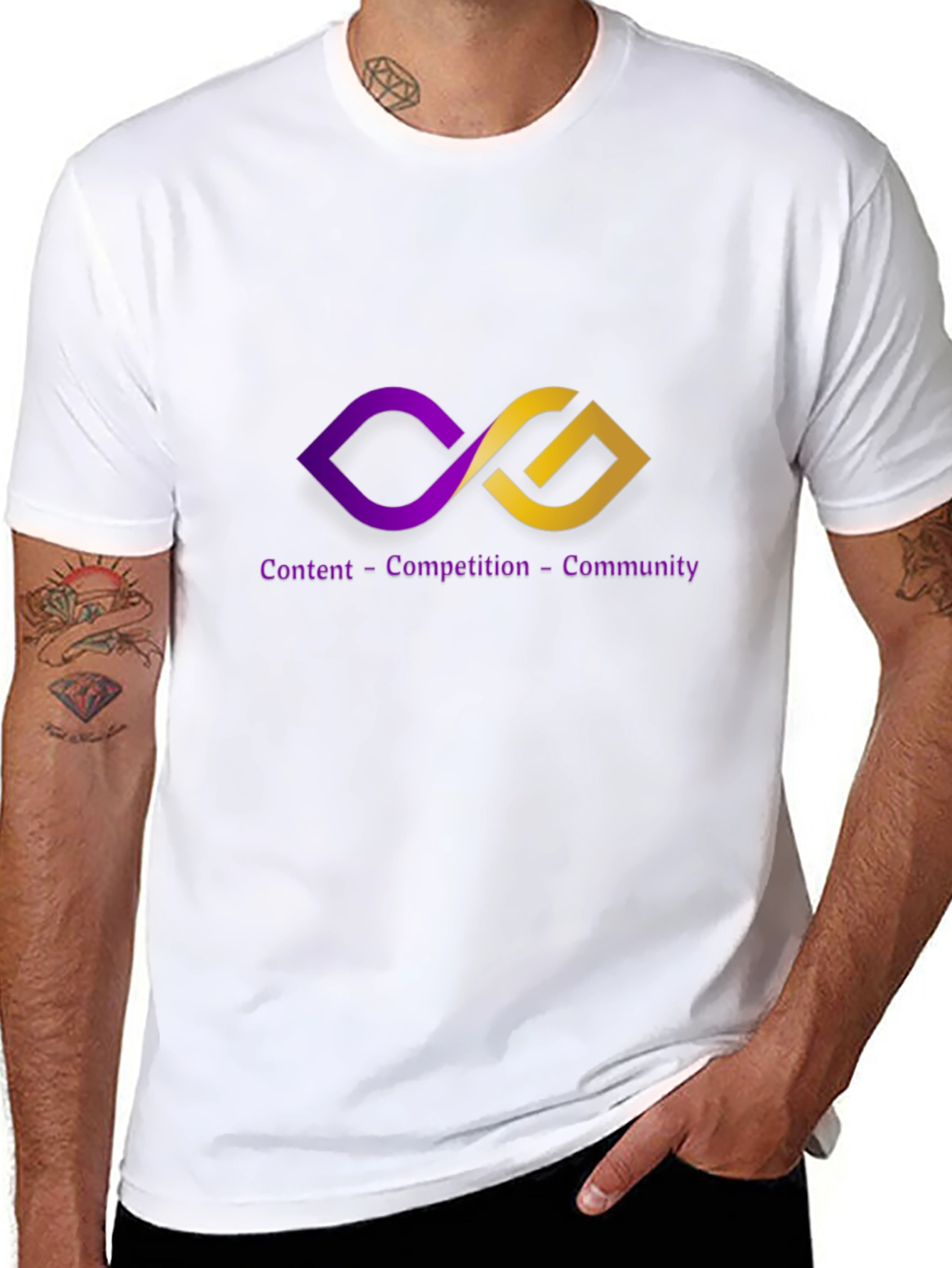 Content, Competition, Community T-Shirt - 8