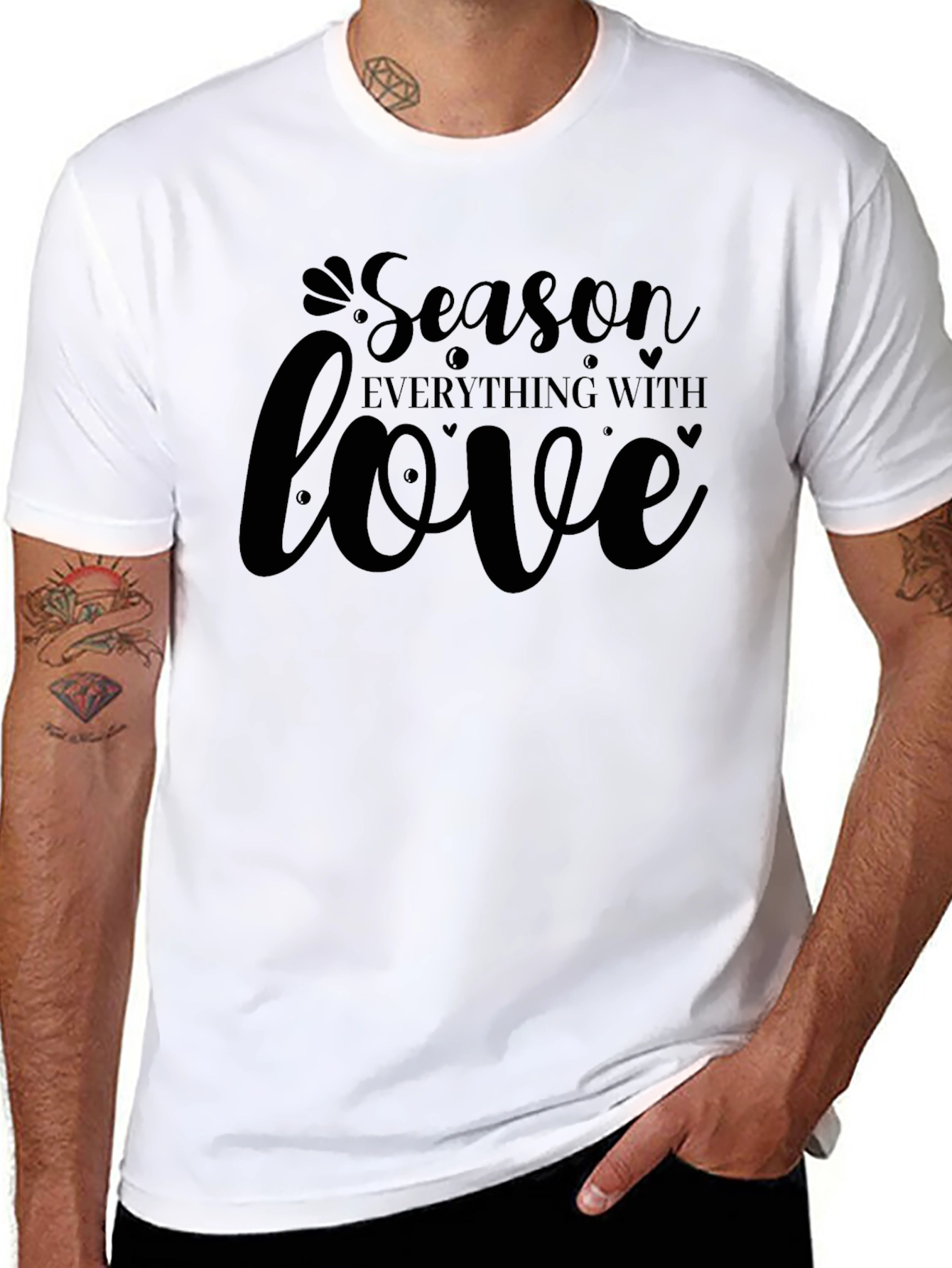Black Season Everything With Love - Black T-Shirt view 8