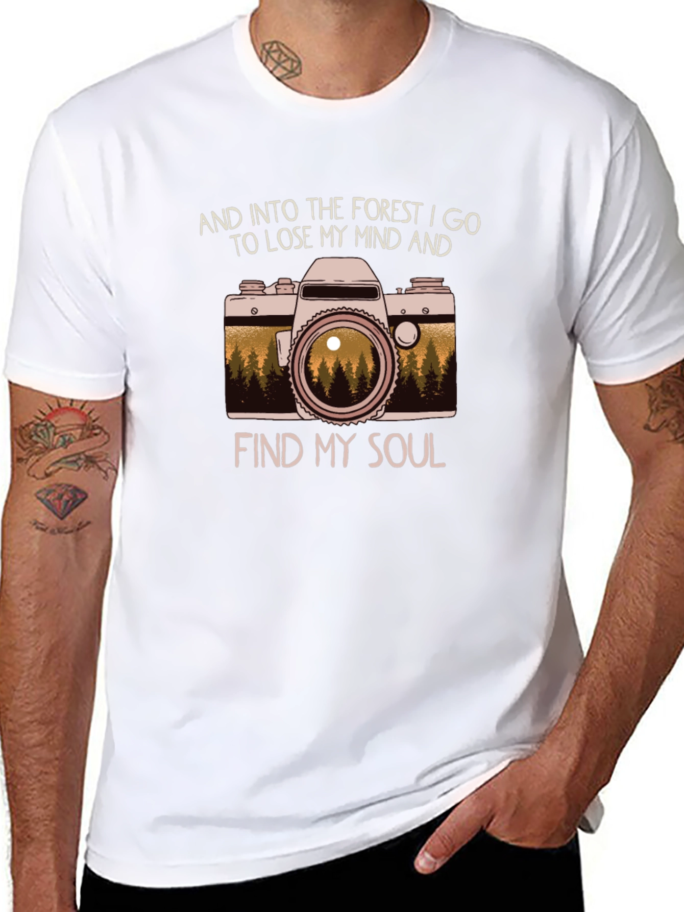 Black Forest Camera Graphic Tee - Lose My Mind Find My Soul Shirt view 8