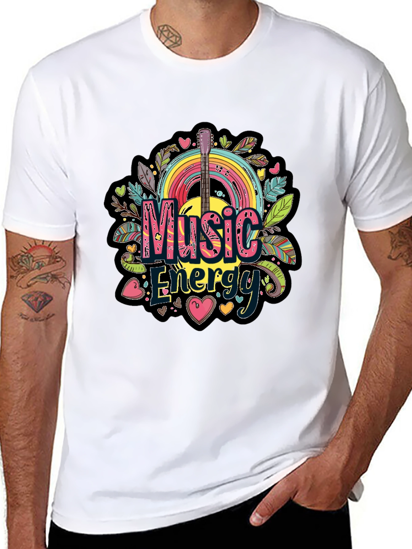 Black Music Energy Graphic Tee view 8