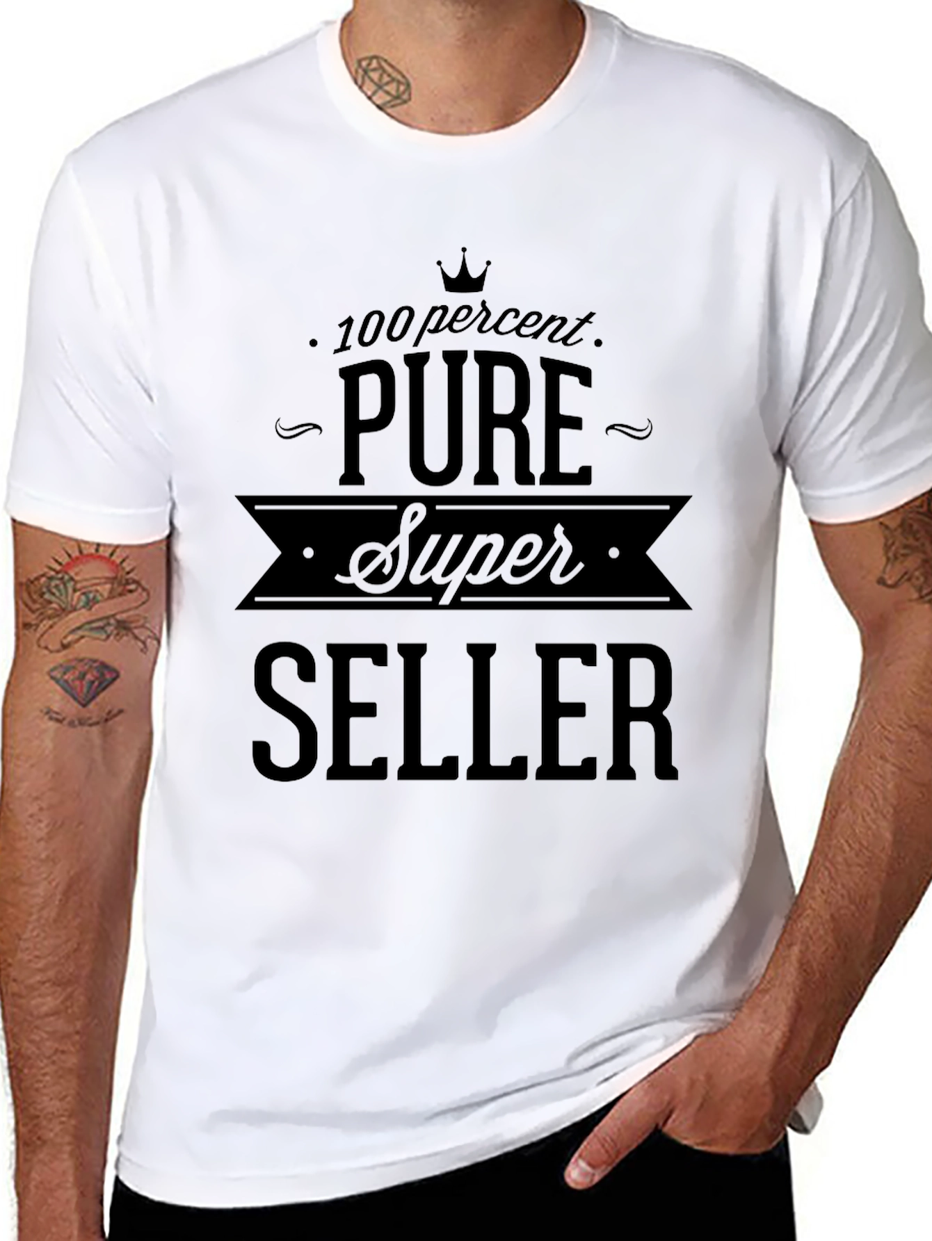 Black Pure Super Seller Black T-Shirt view 8