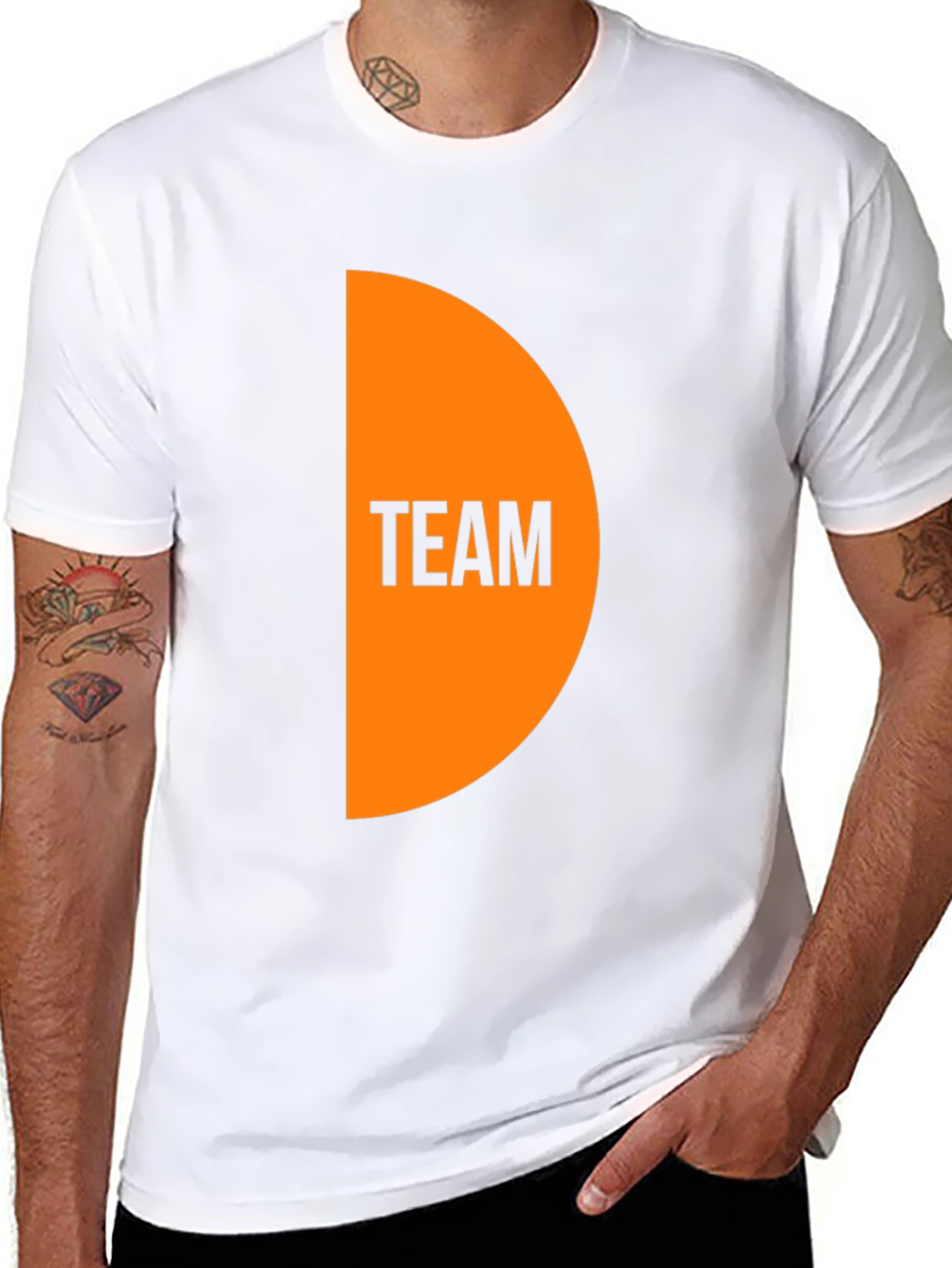 Black Team Graphic Black T-Shirt view 8