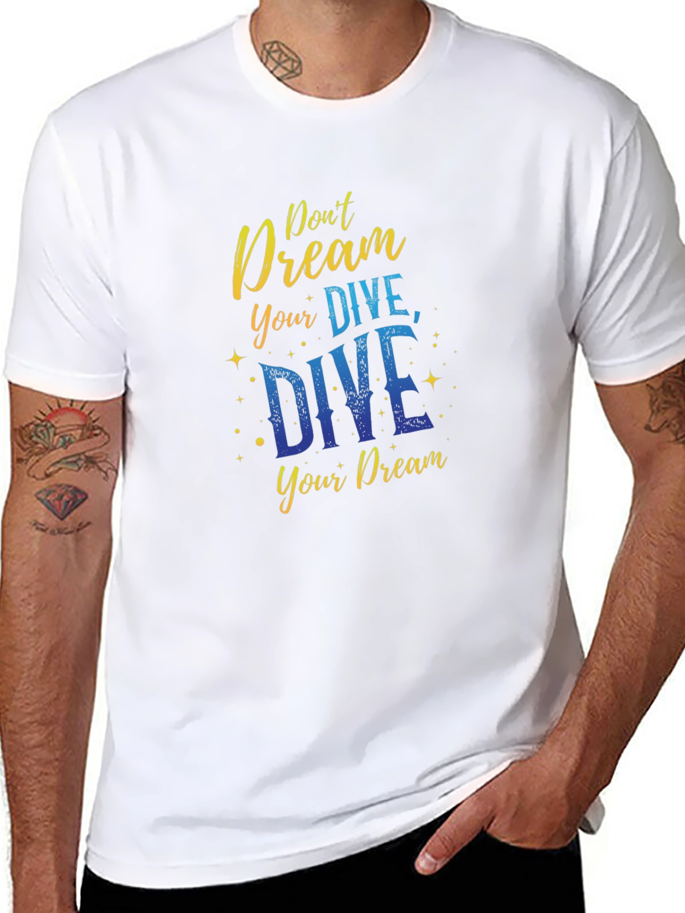 Black Dive Your Dream Black T-Shirt view 8