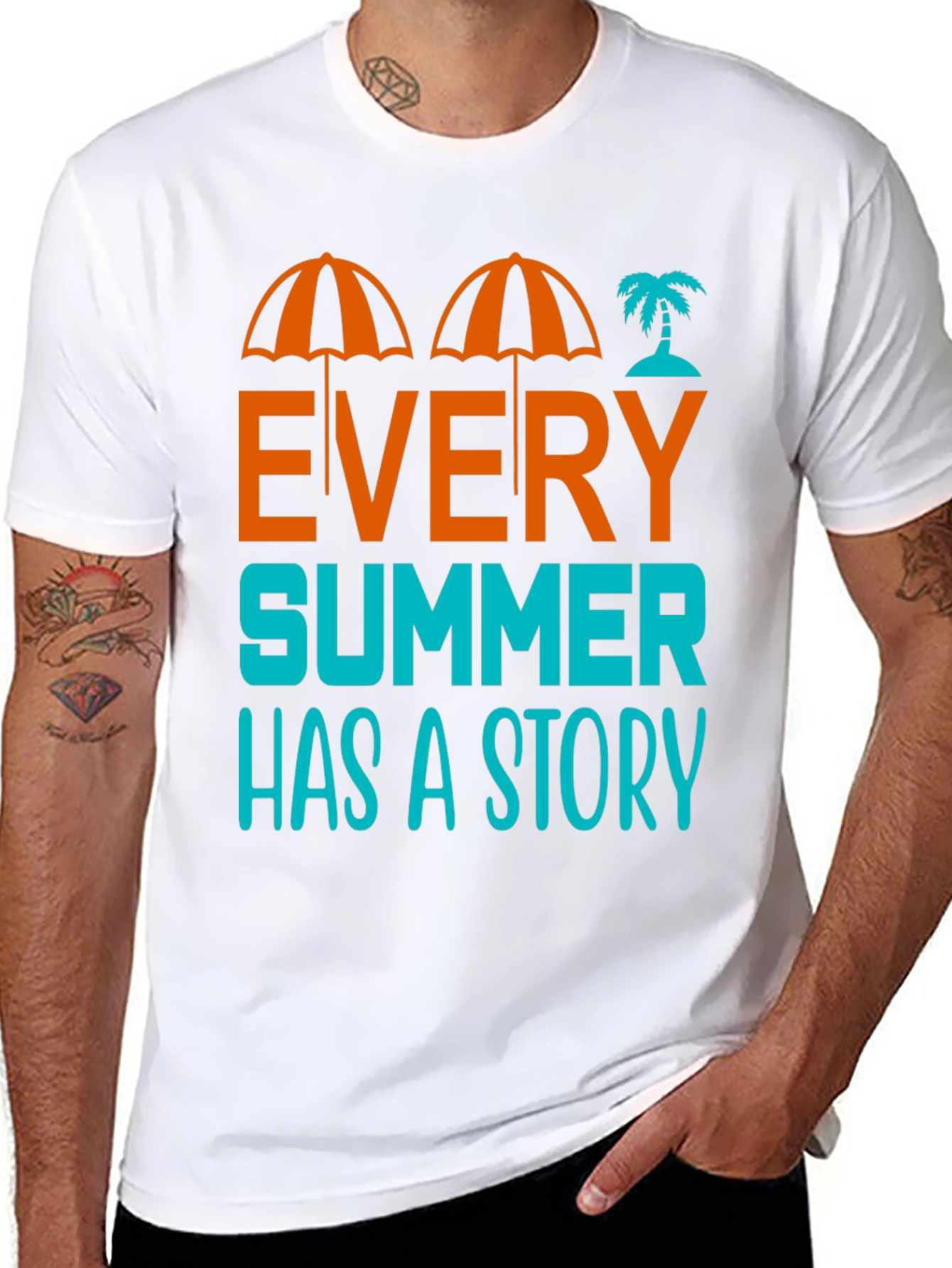 Black Every Summer Has A Story Graphic T-Shirt view 8