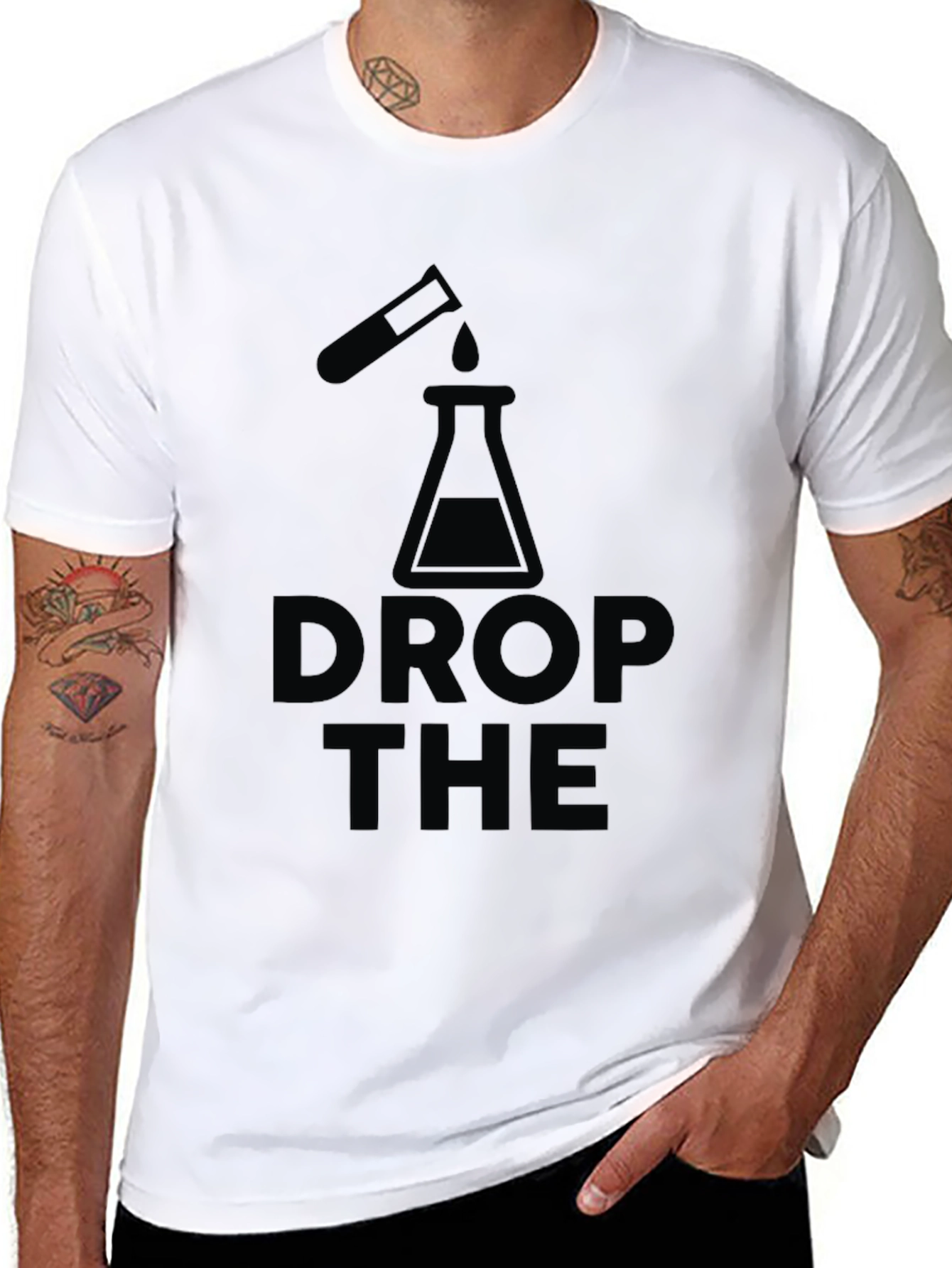 Black Drop the Base Science T-Shirt view 8