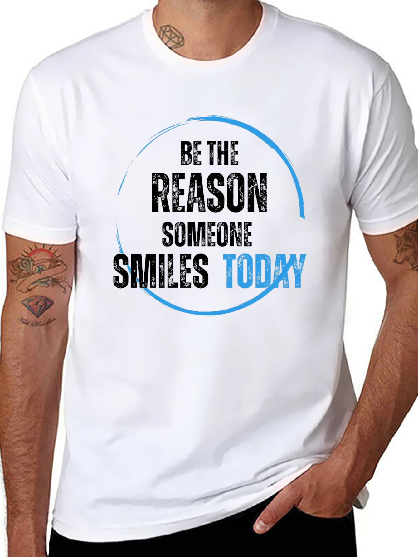 Black Be The Reason T-Shirt - Inspirational Graphic Tee view 8