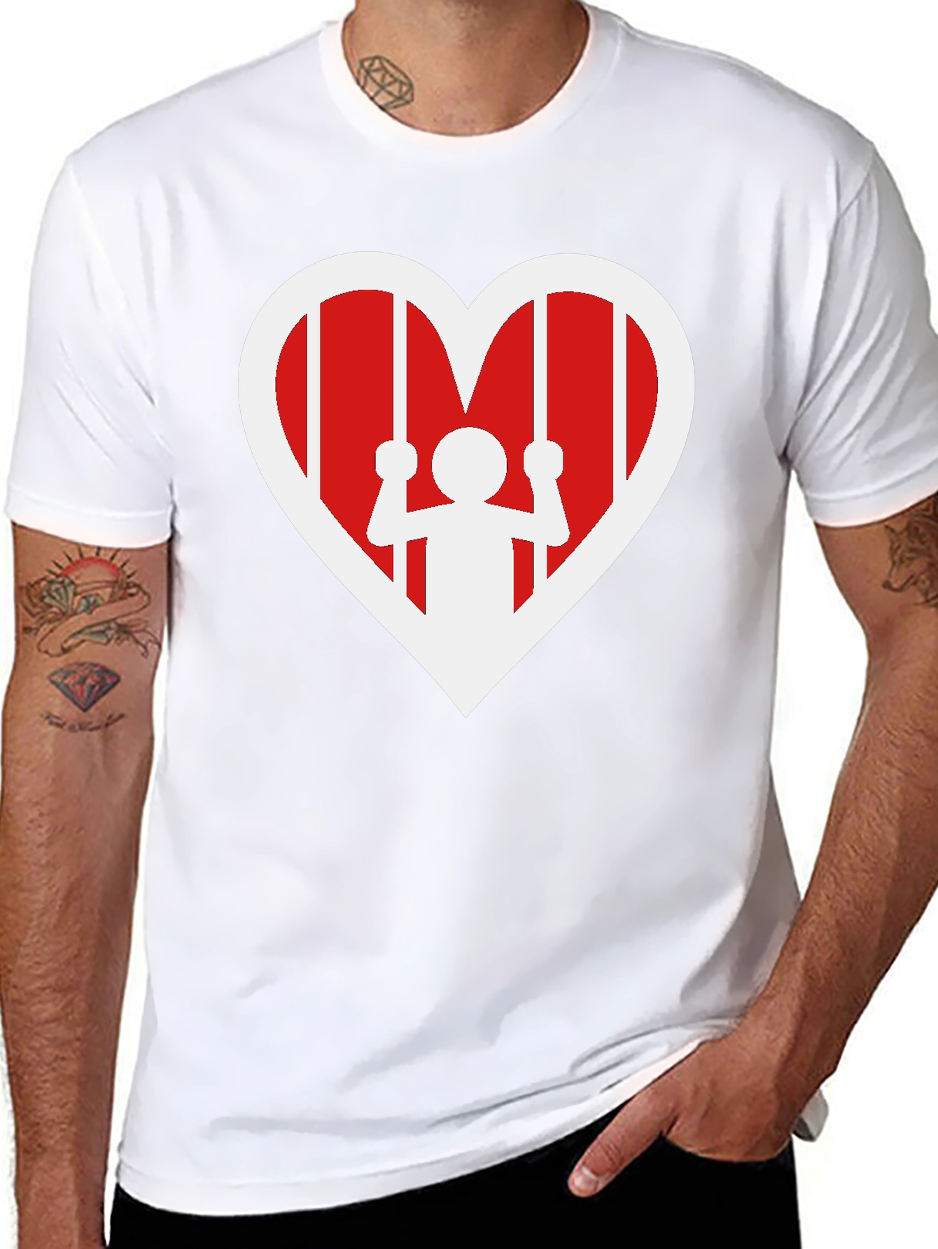 Black Heart Jail T-Shirt - Freedom in Love view 8