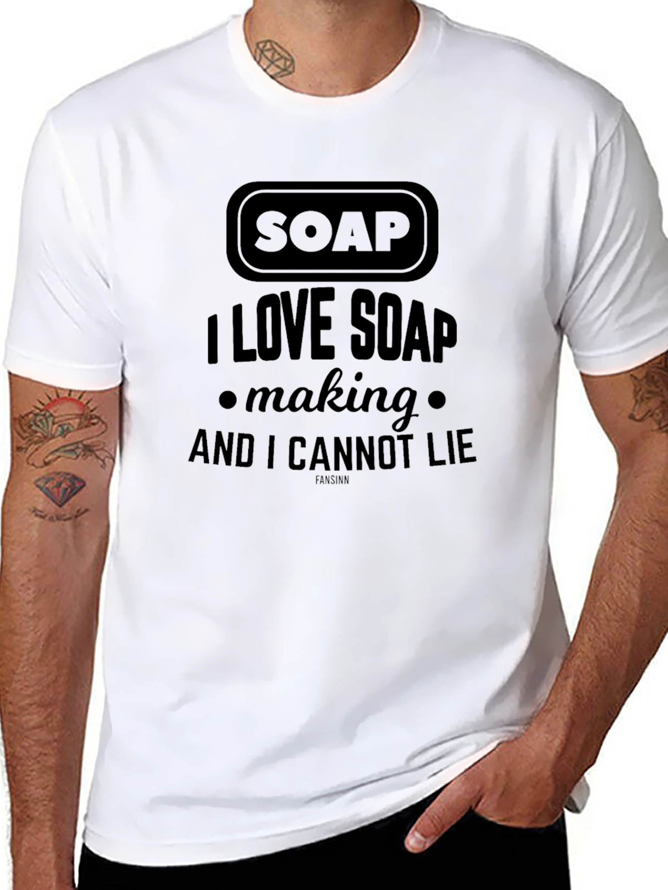Black Funny Soap Making T-Shirt view 8