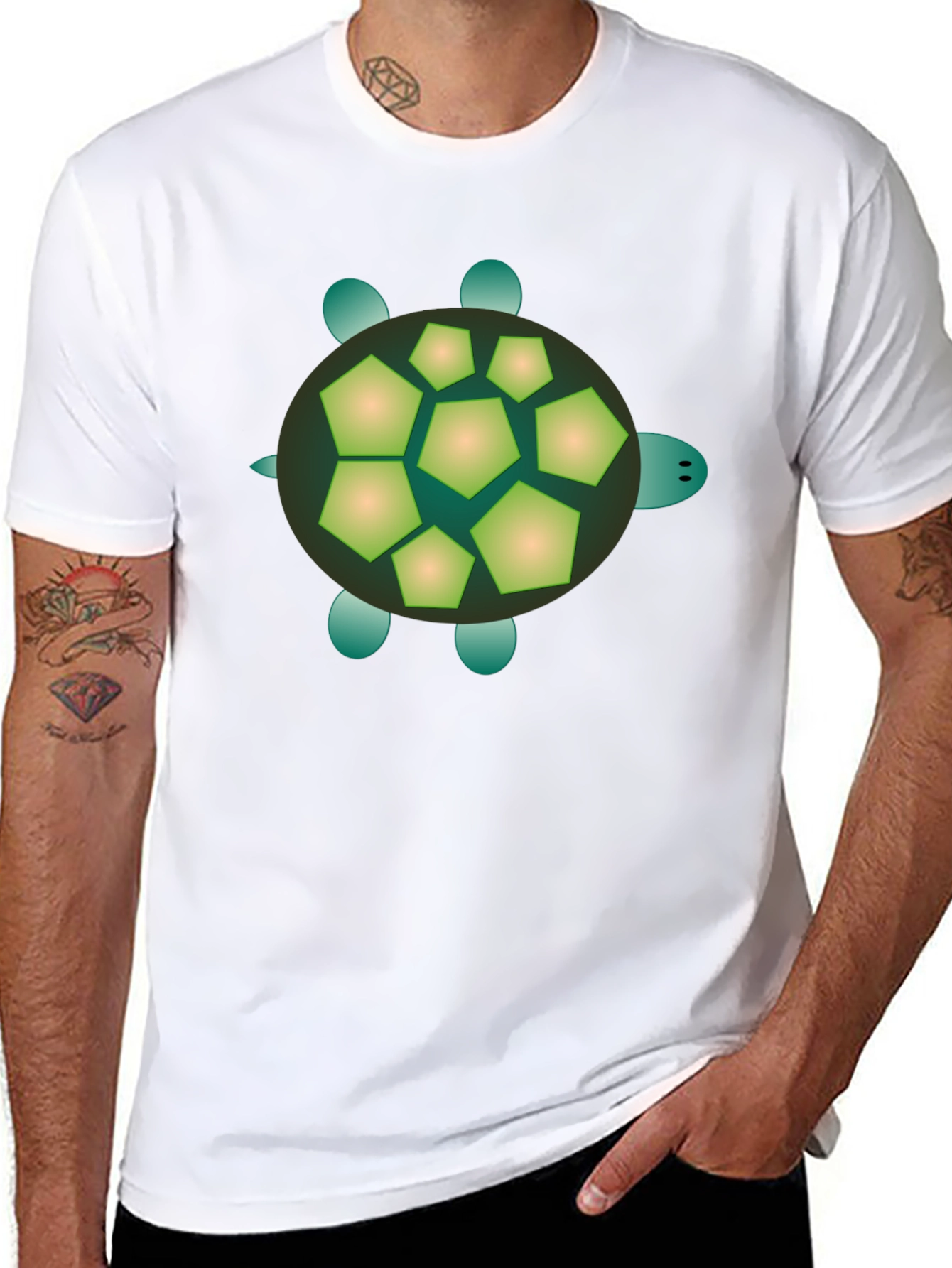 Black Turtle Graphic Tee - Cool Casual Style view 8