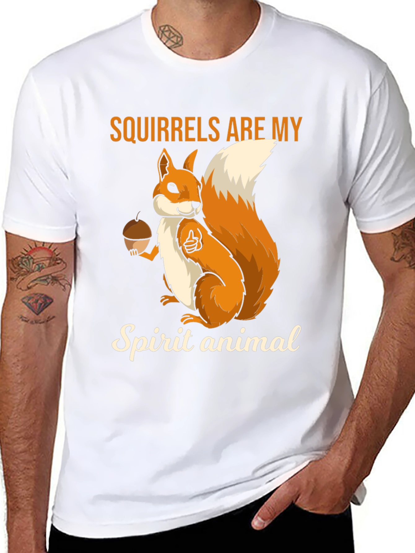 Black Squirrel Spirit Animal T-Shirt - Cute Novelty Tee view 8