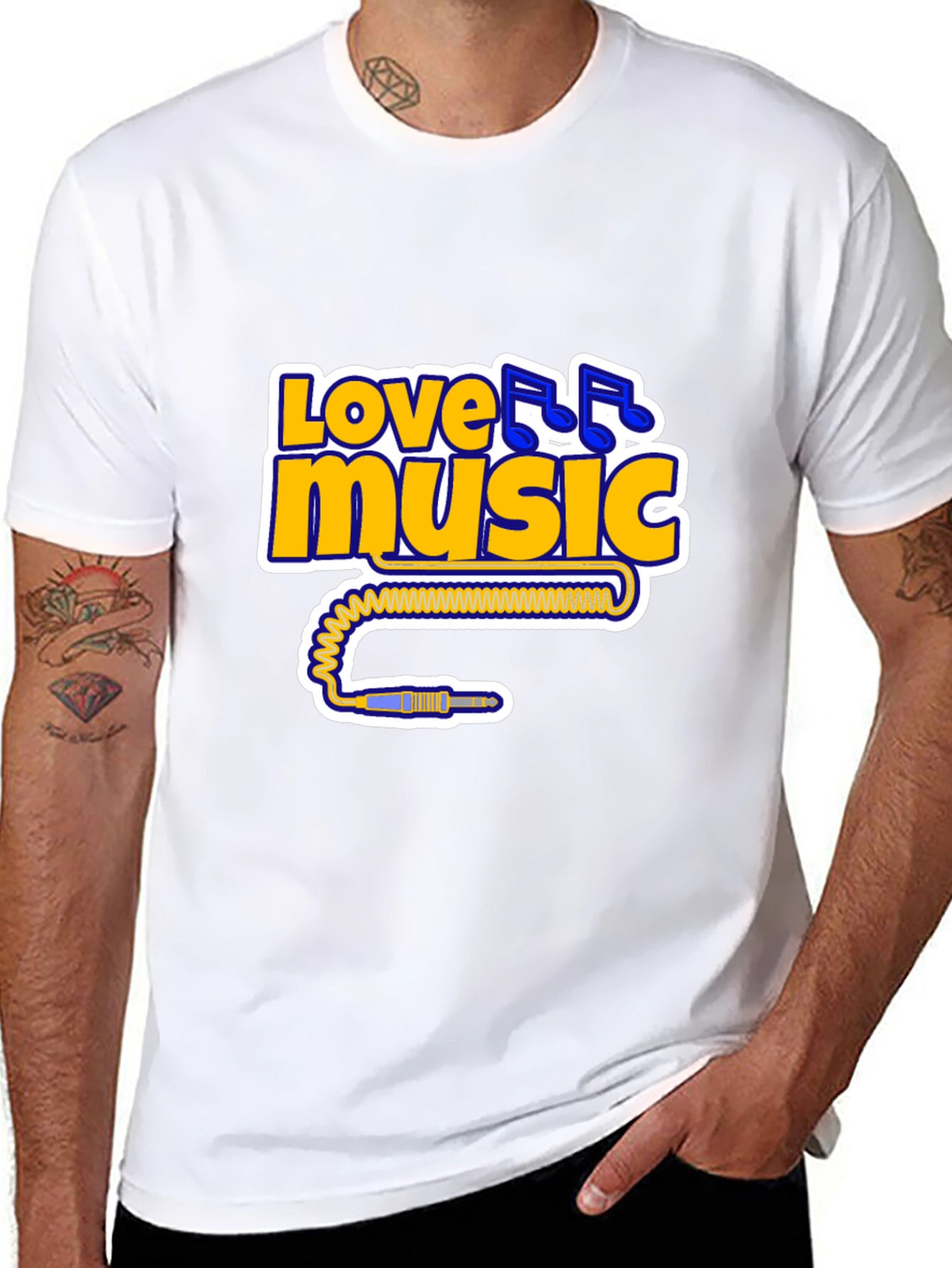 Black Love Music T-Shirt - Cool Musician Tee view 8