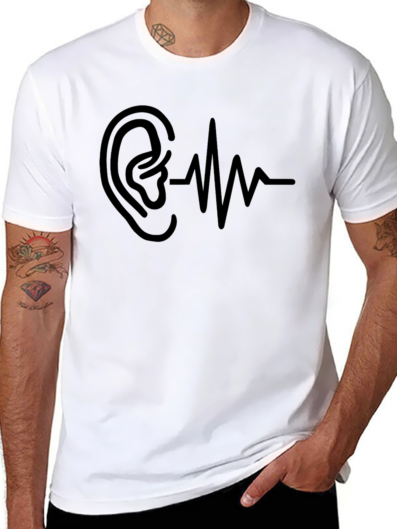 Hearing Soundwave Graphic T-Shirt - 8