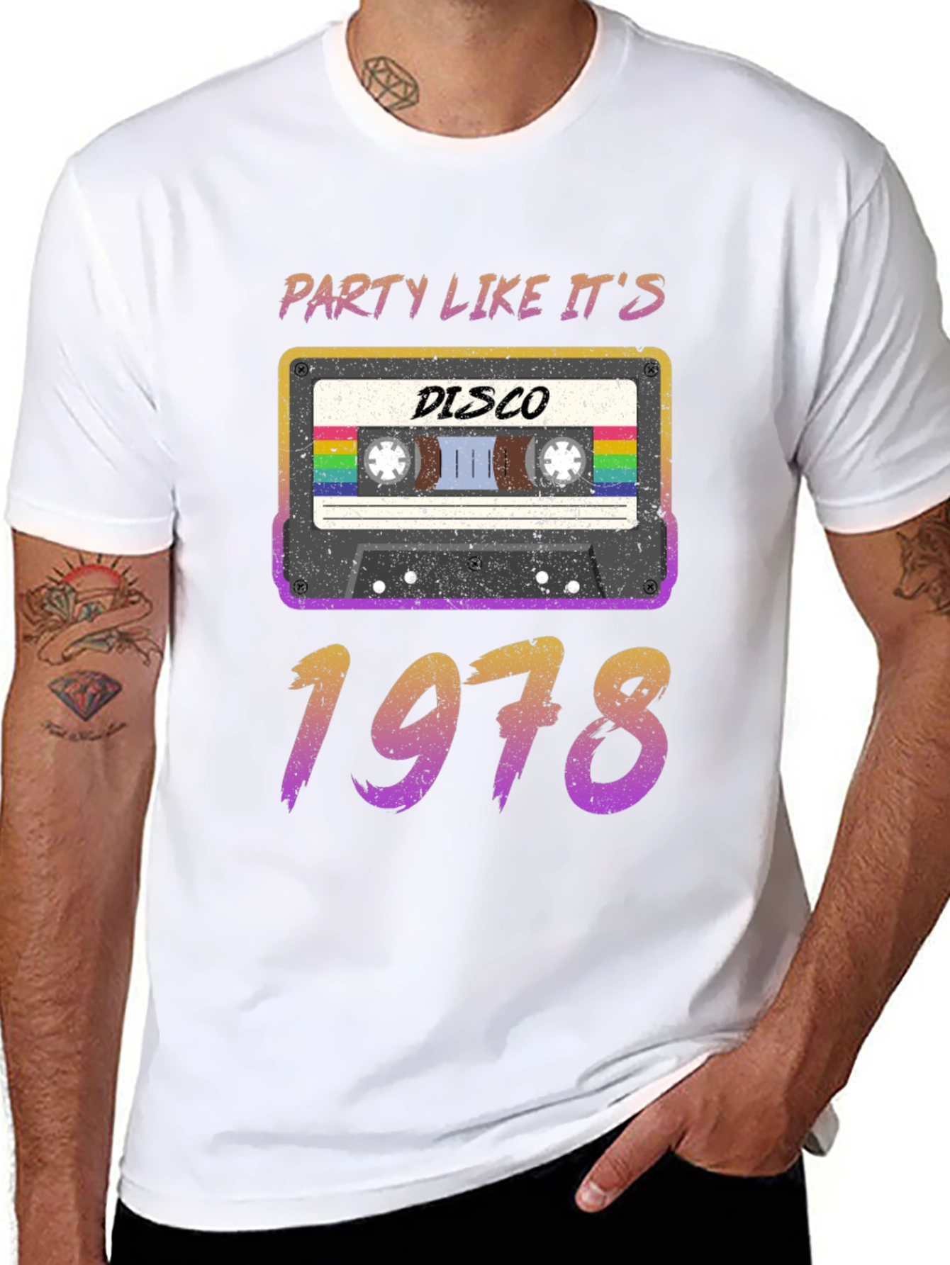 Black Party Like It's 1978 Disco T-Shirt view 8
