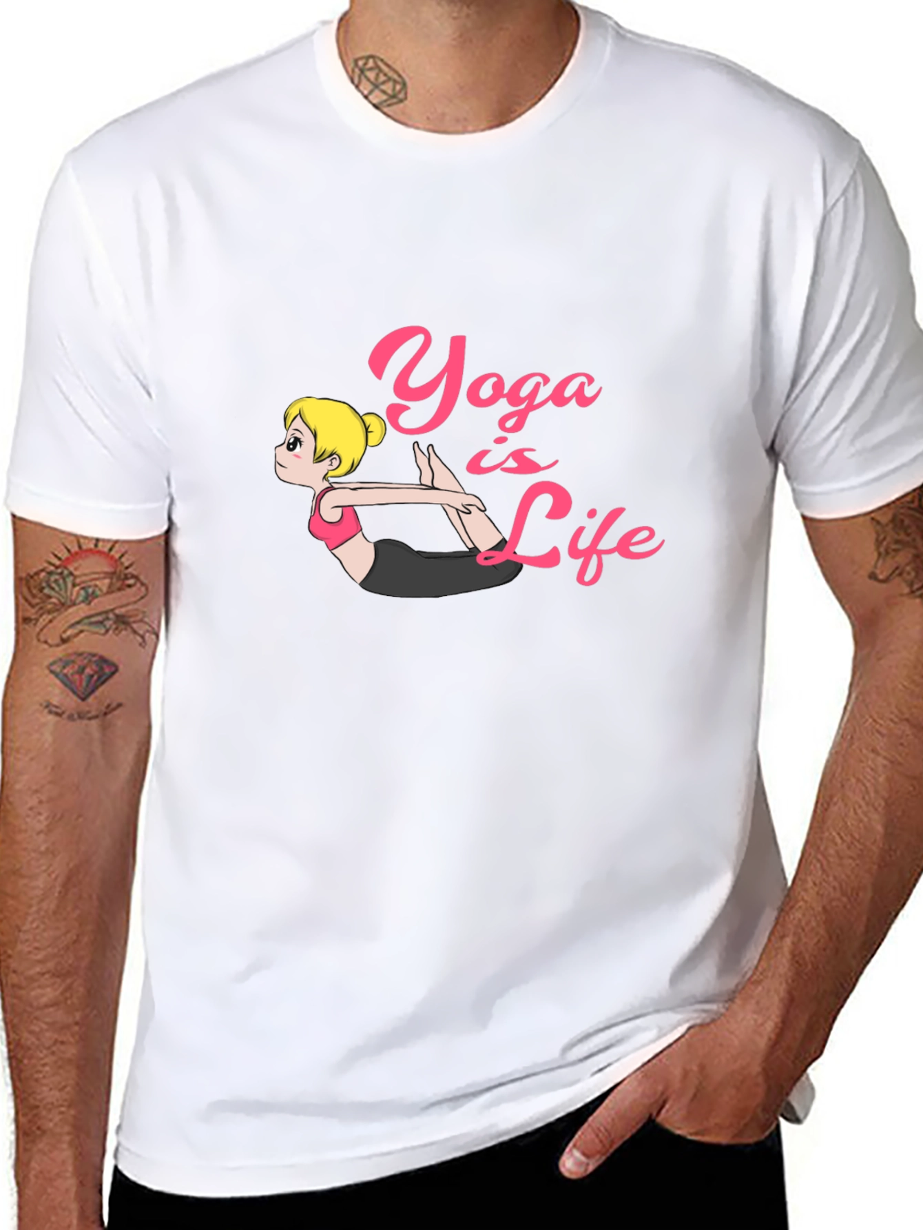 Yoga is Life Black T-Shirt - Perfect for Yoga Lovers - 8