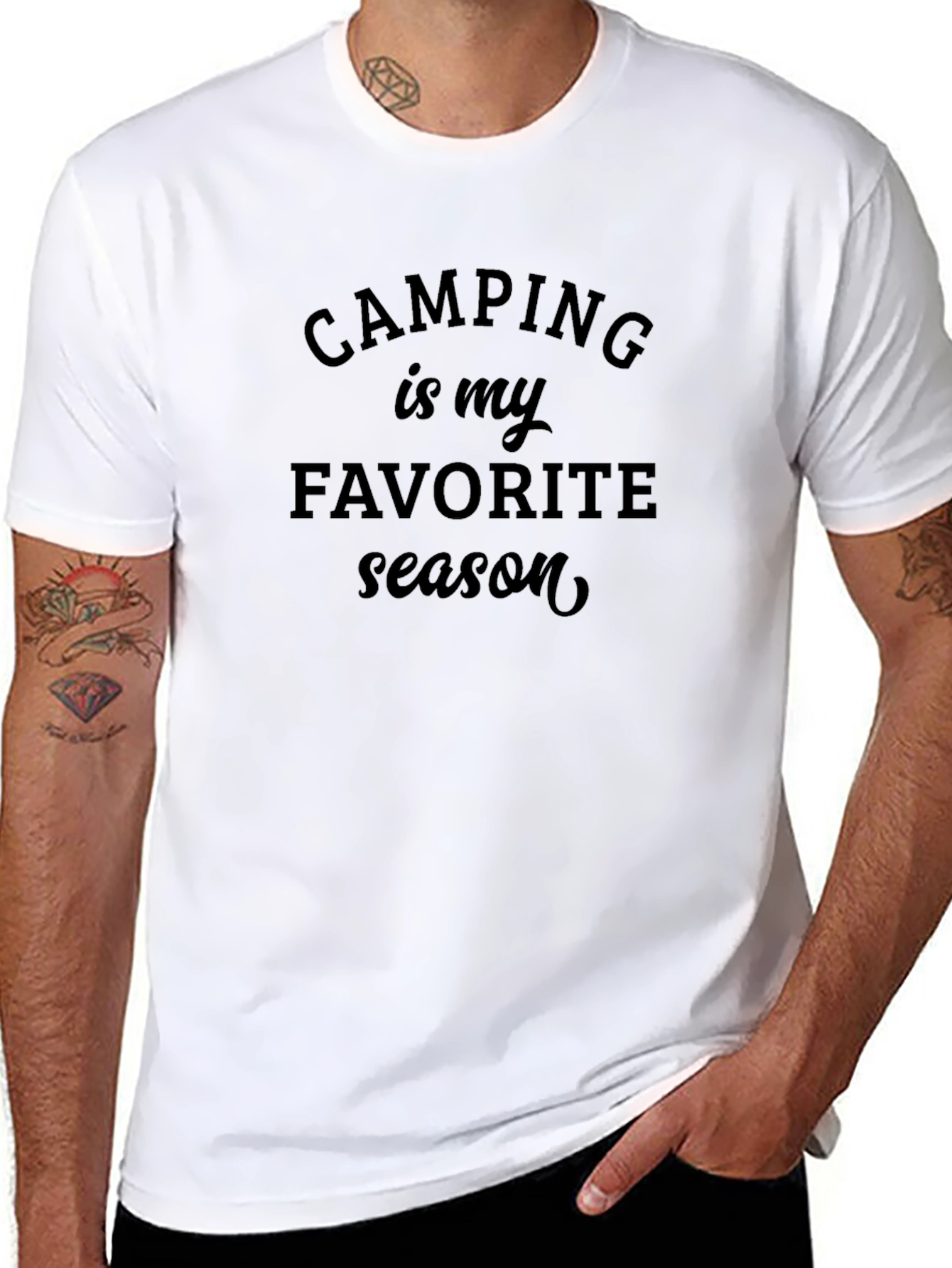 Black Camping is my Favorite Season T-Shirt view 8