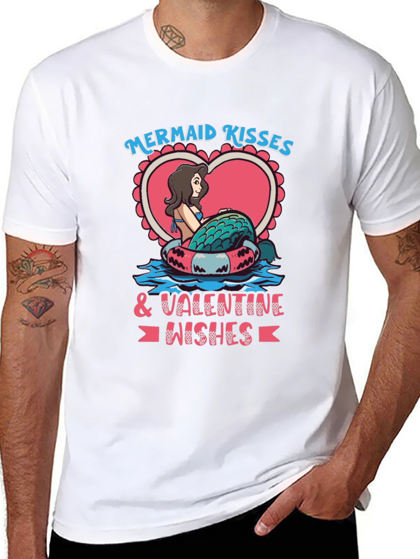 Mermaid Kisses Valentine T-Shirt - 8
