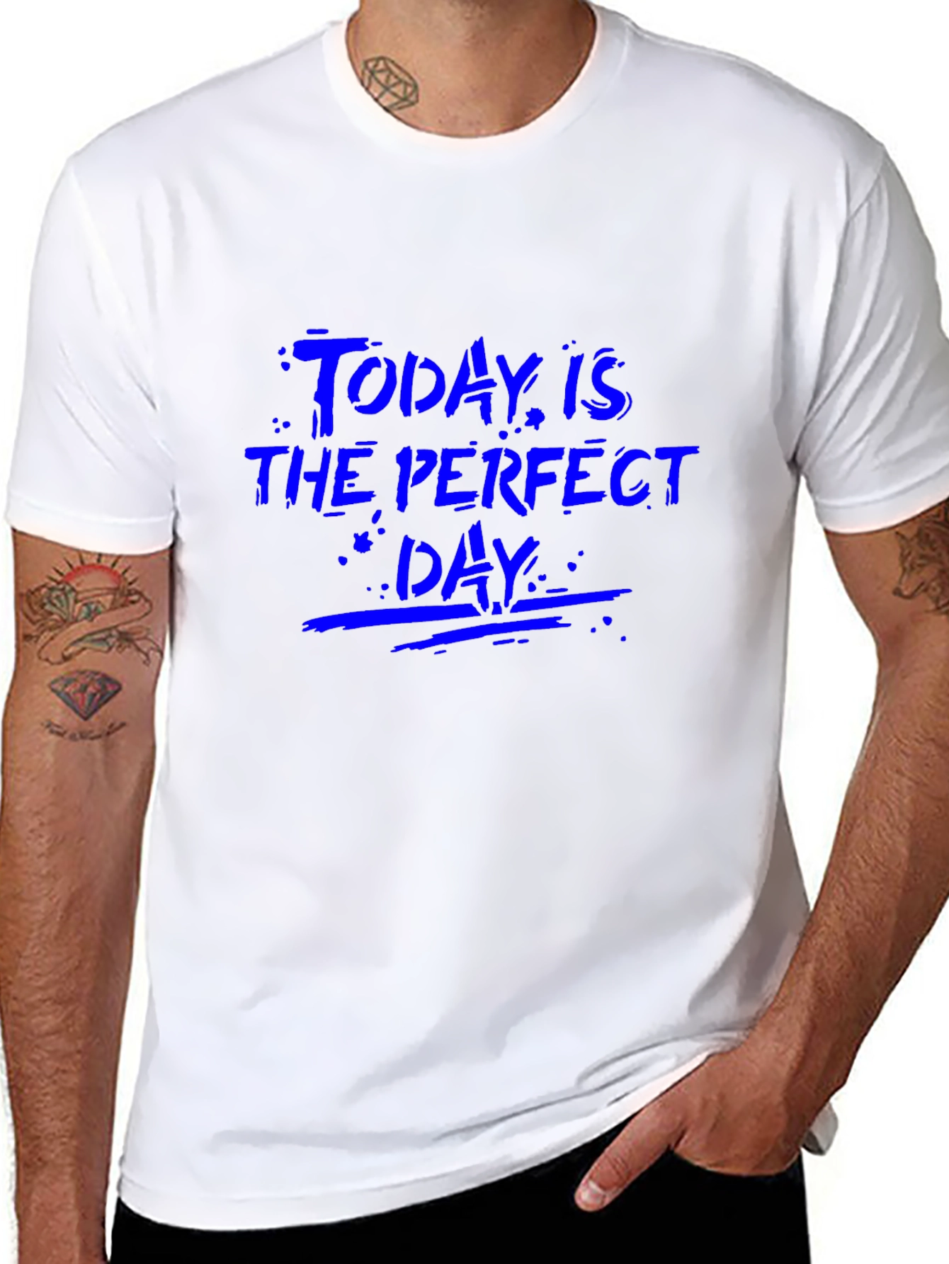 Black Today is the Perfect Day Graphic Tee - Black view 8