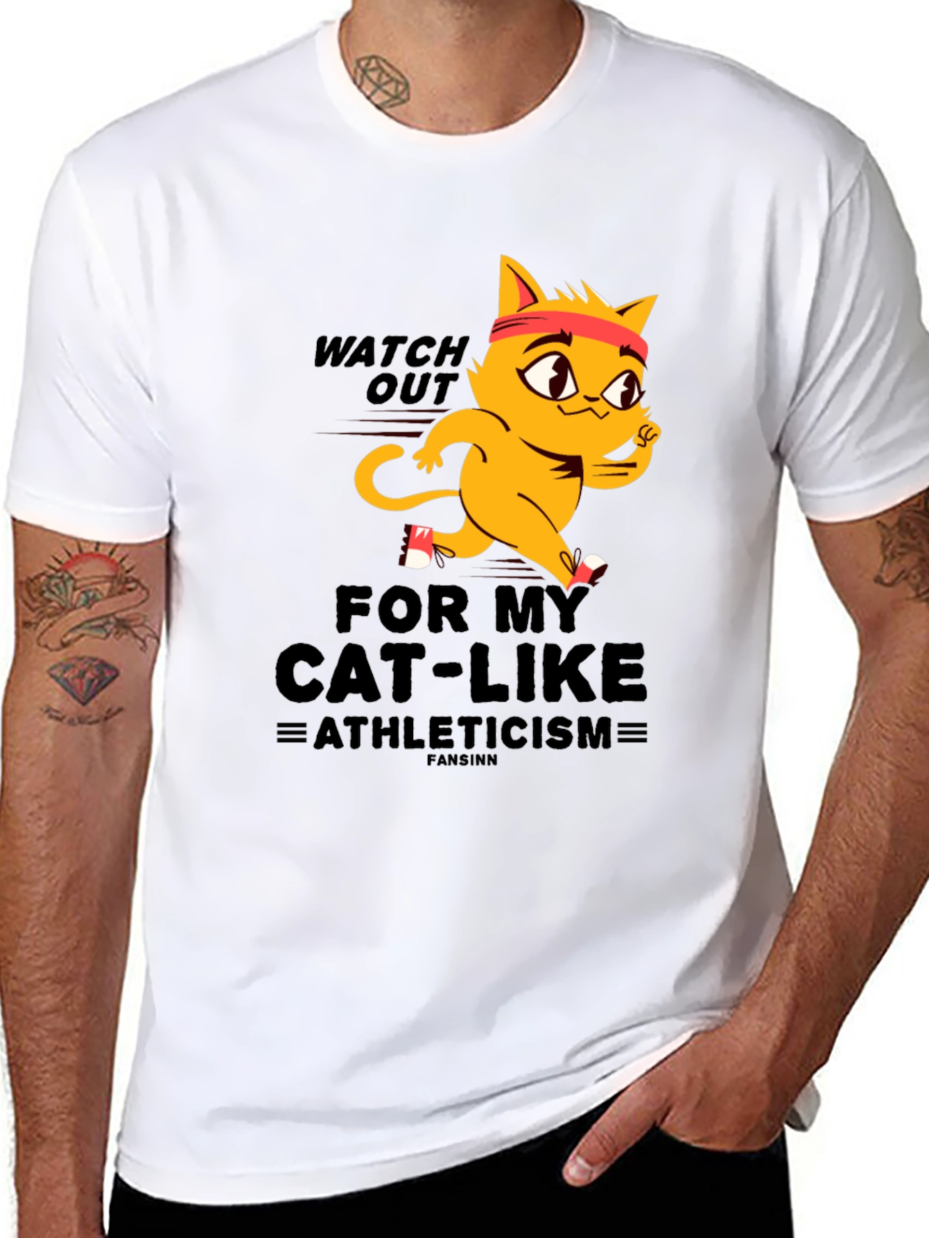 Black Cat-Like Athleticism T-Shirt view 8