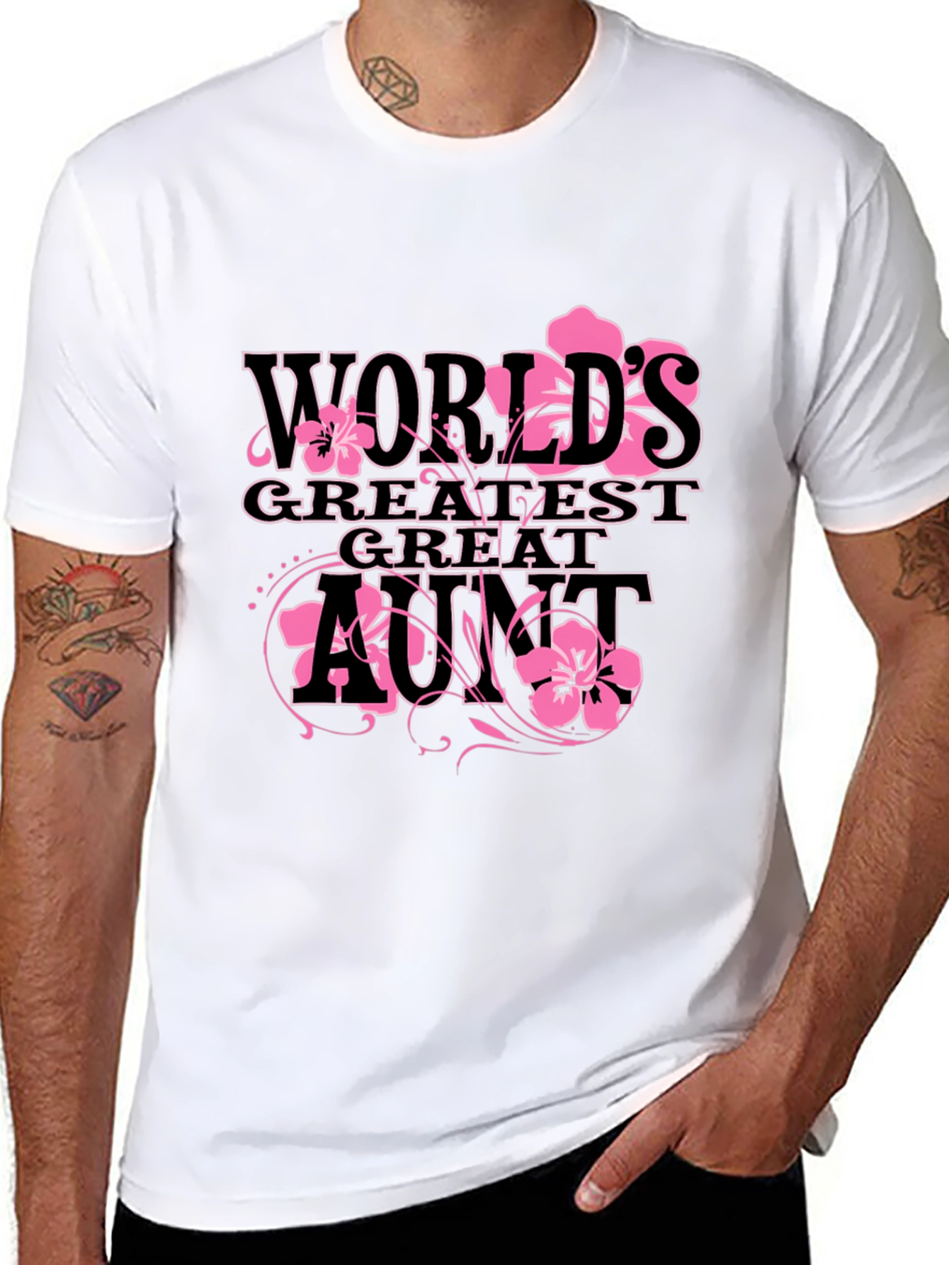 Black World's Greatest Great Aunt T-Shirt view 8