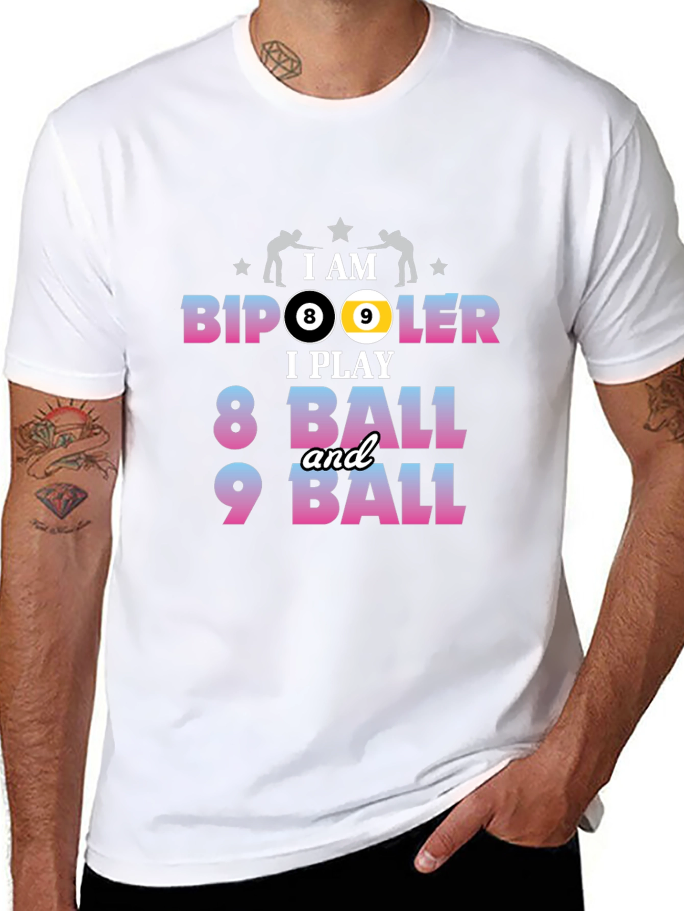 Bipooler Billiards T-Shirt - 8 Ball & 9 Ball - 8