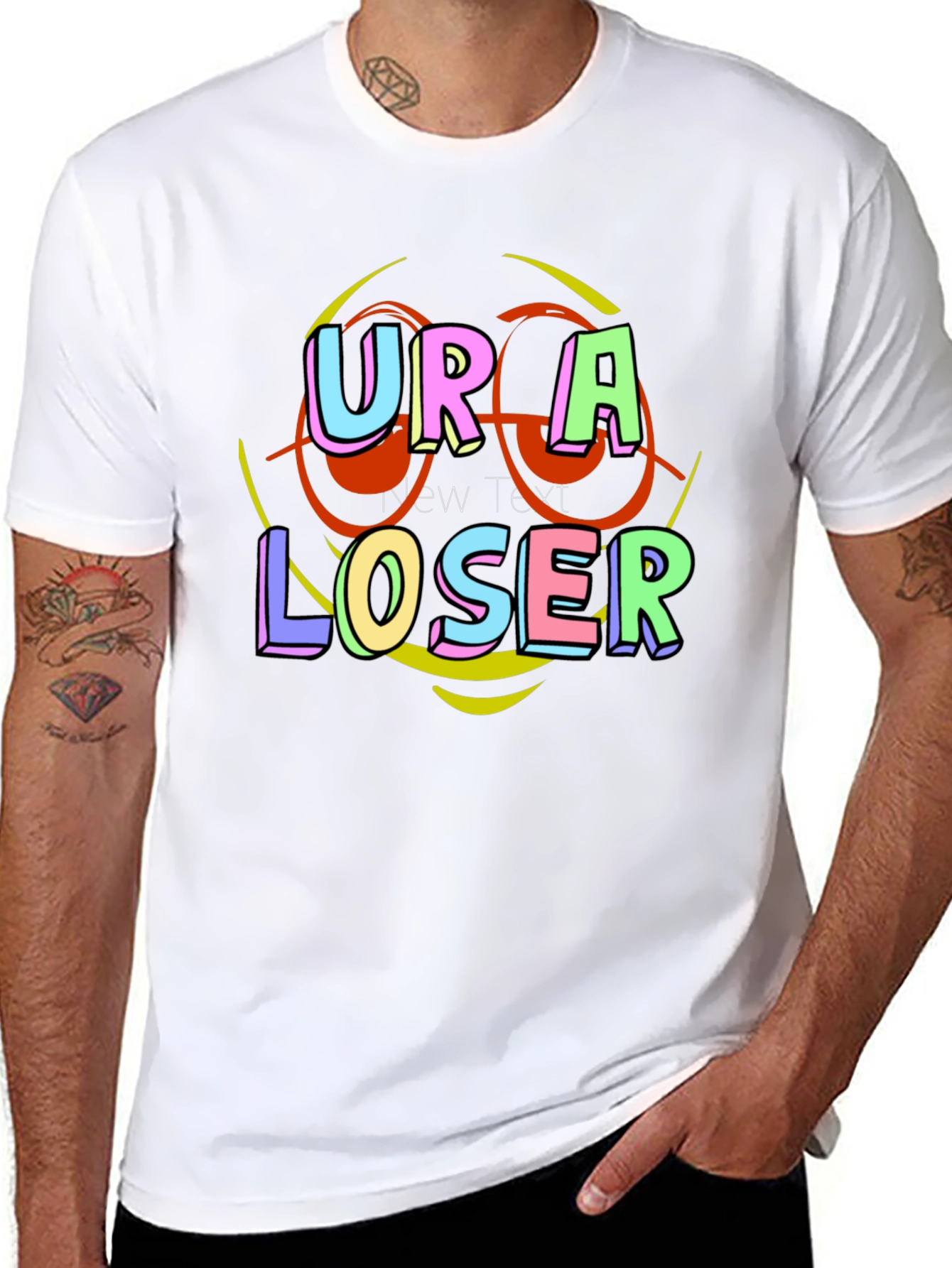Ur a Loser Graphic T-Shirt - 8