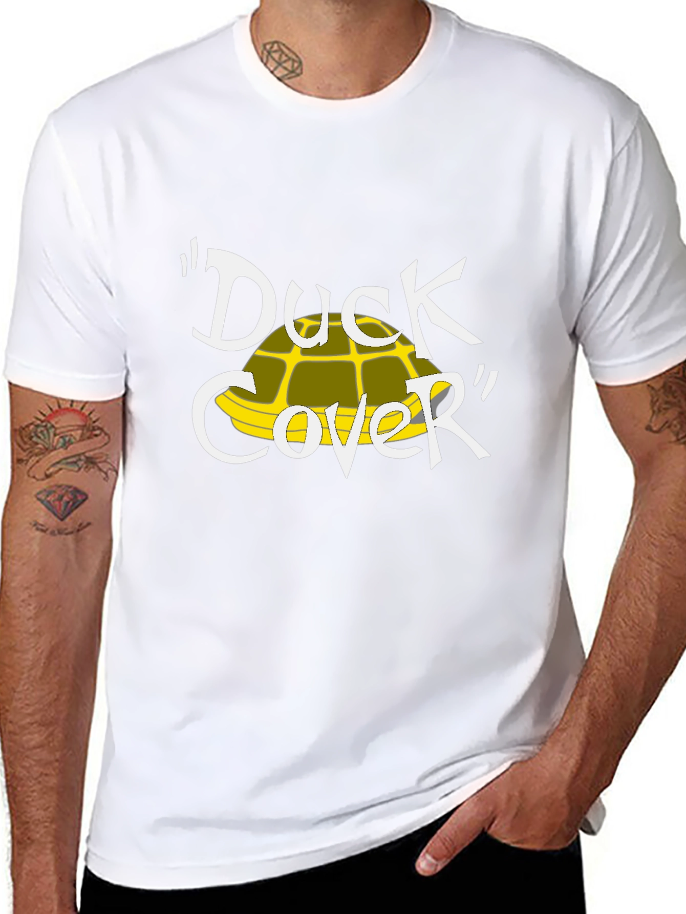 Black Duck Cover T-Shirt - Funny Graphic Tee view 8