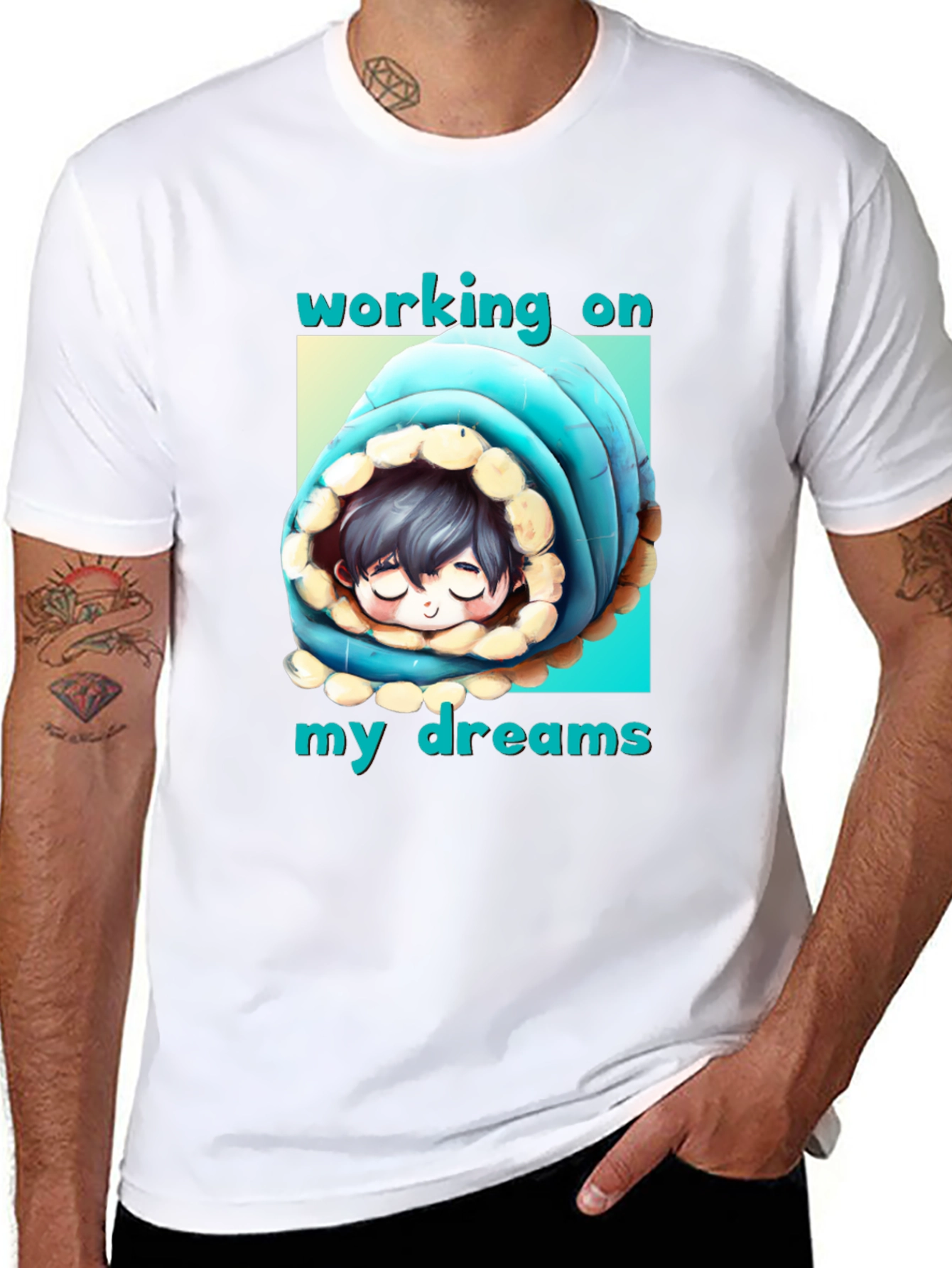 Black Working On My Dreams T-Shirt view 8