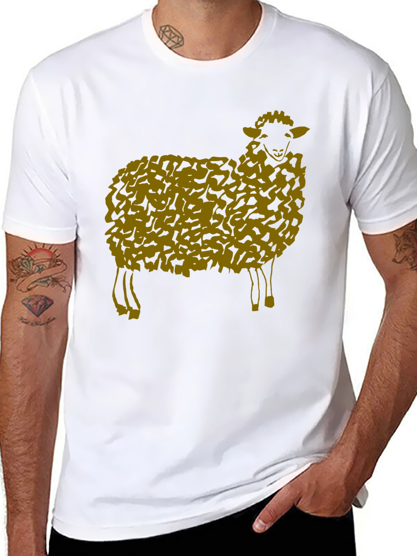Black Sheep Graphic Black T-Shirt view 8