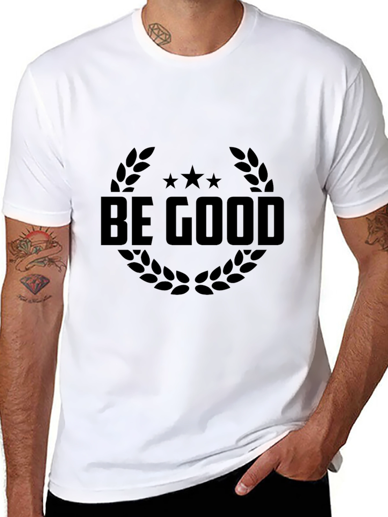 Black Be Good Black Graphic Tee - Men's Fashion view 8