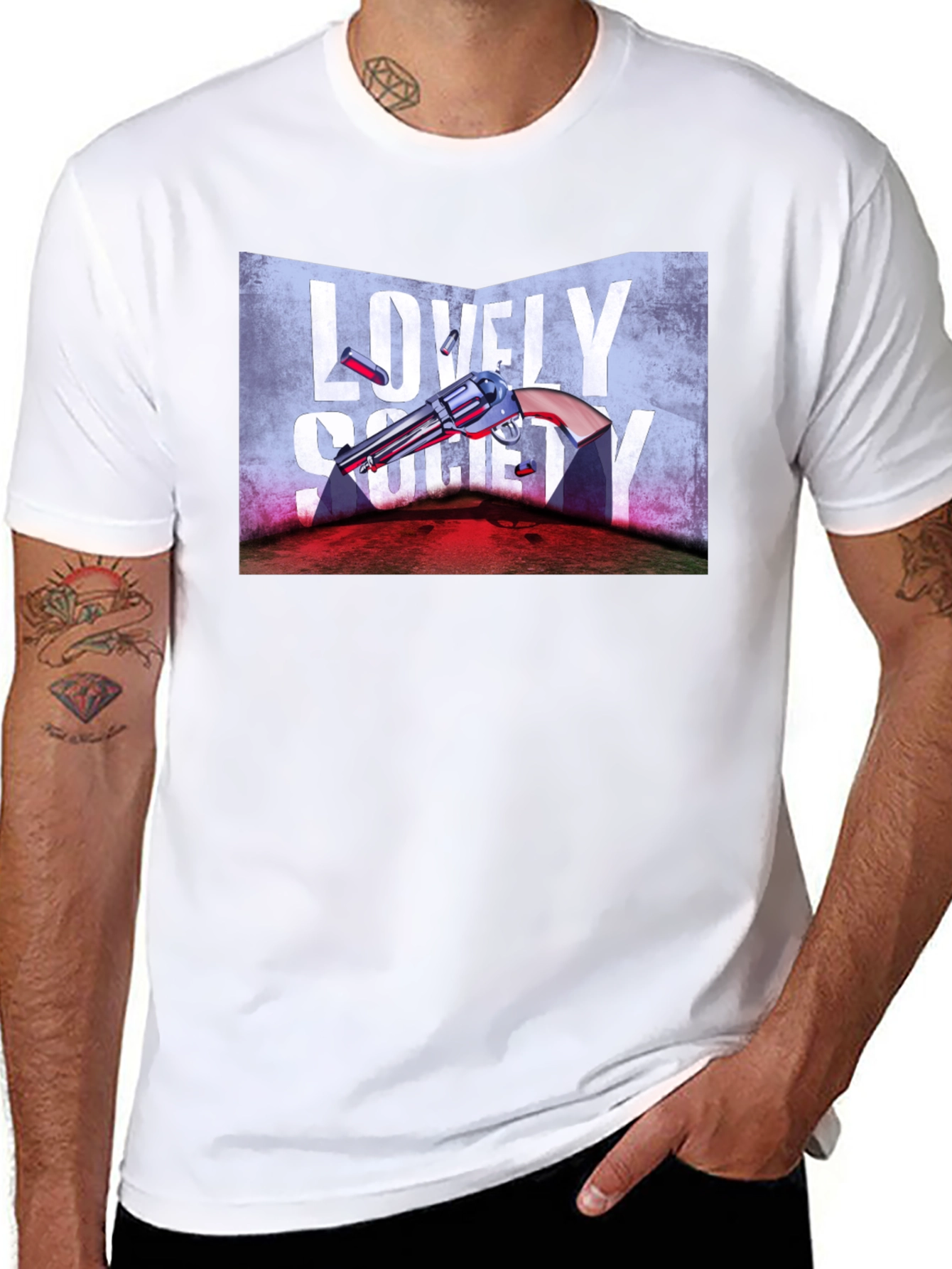 Lovely Society Graphic Tee - Edgy Design - 8