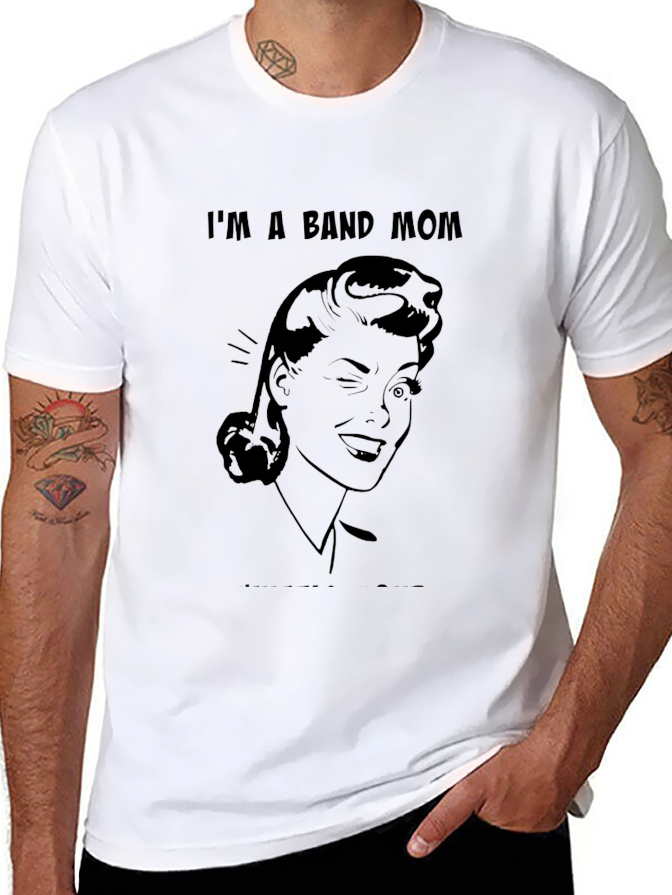 Black I'm a Band Mom - Unisex T-Shirt view 8