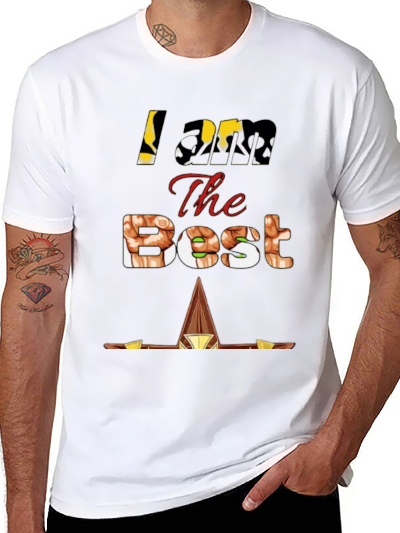 Black I Am The Best Pharaoh Egypt T-Shirt view 8