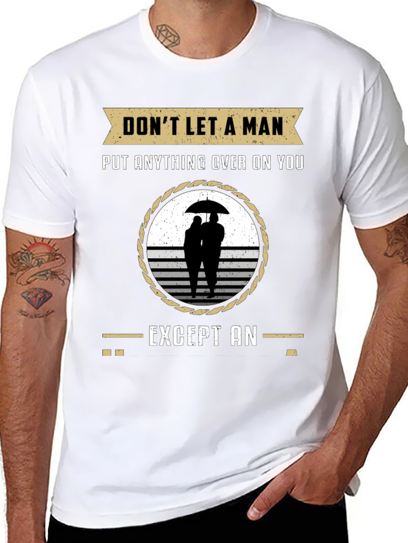Black Don't Let a Man T-Shirt - Relationship Humor Tee view 8