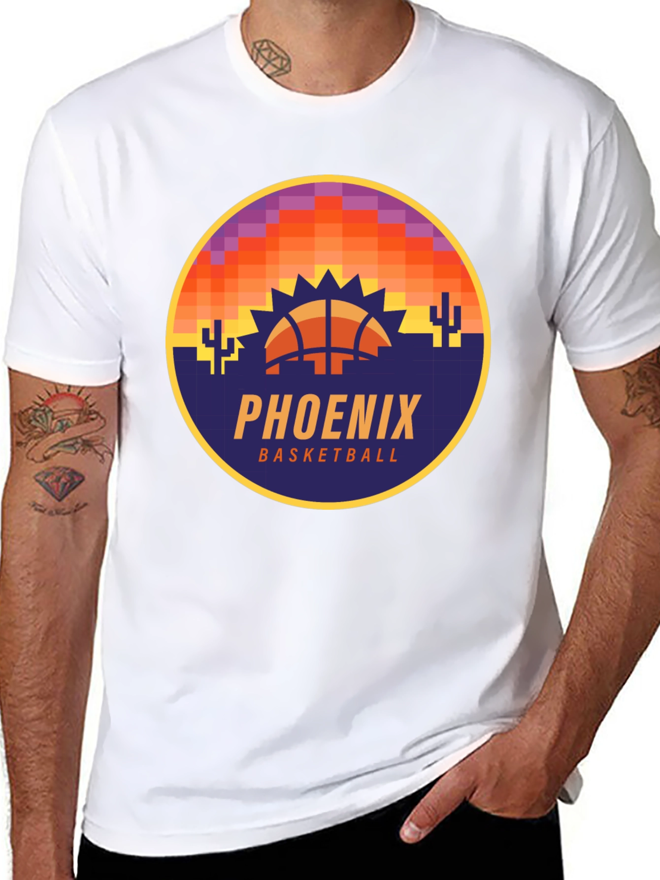 Black Phoenix Basketball Graphic Tee view 8