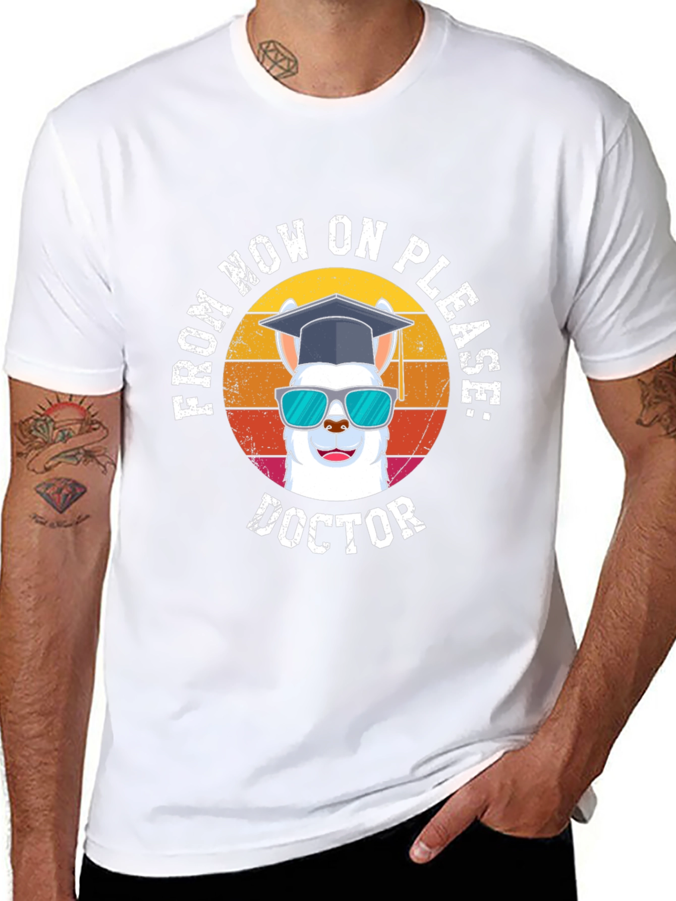 Doctor Llama T-Shirt Funny Graduation Gift - 8