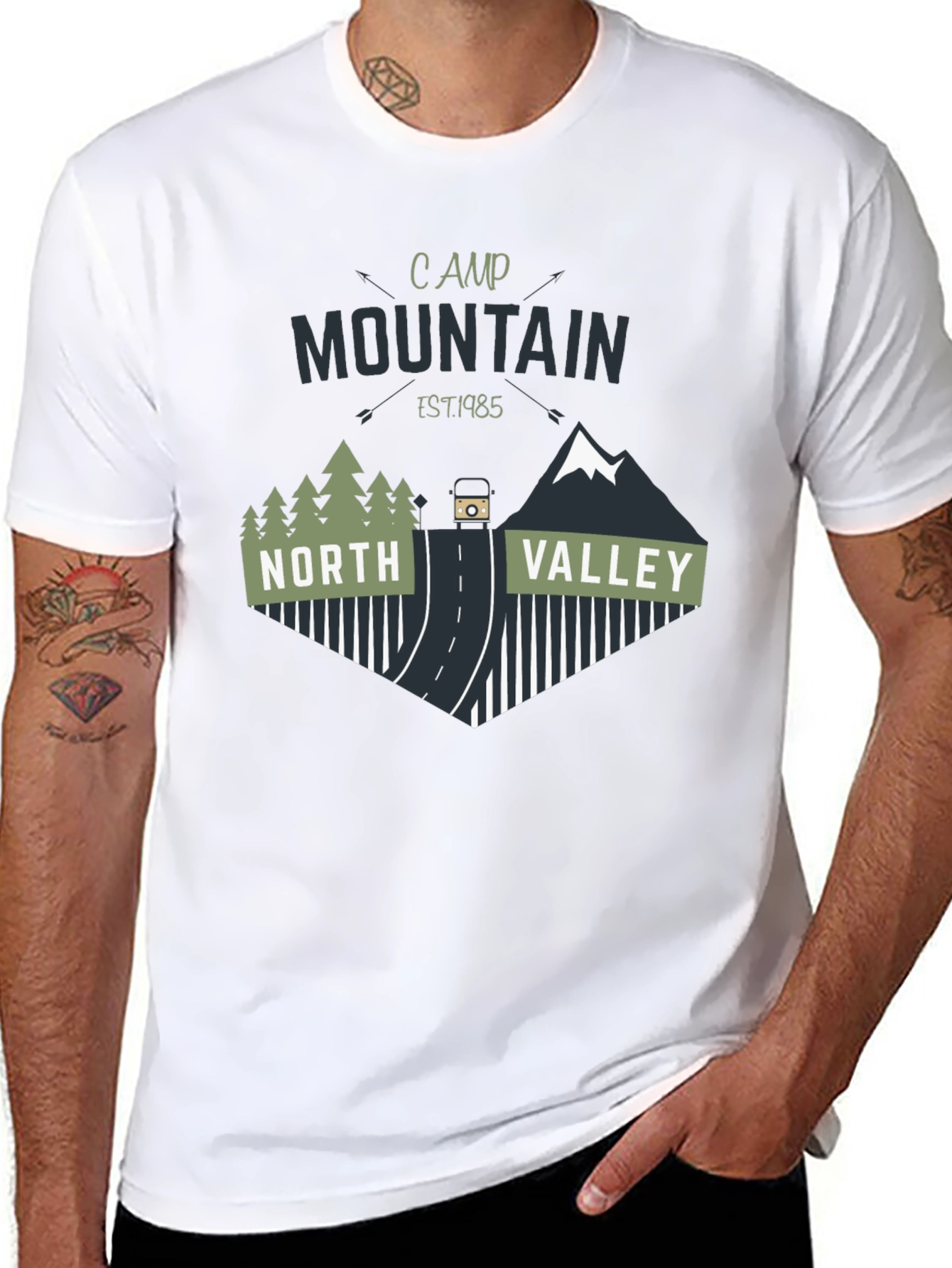 Black Camp Mountain North Valley T-Shirt view 8