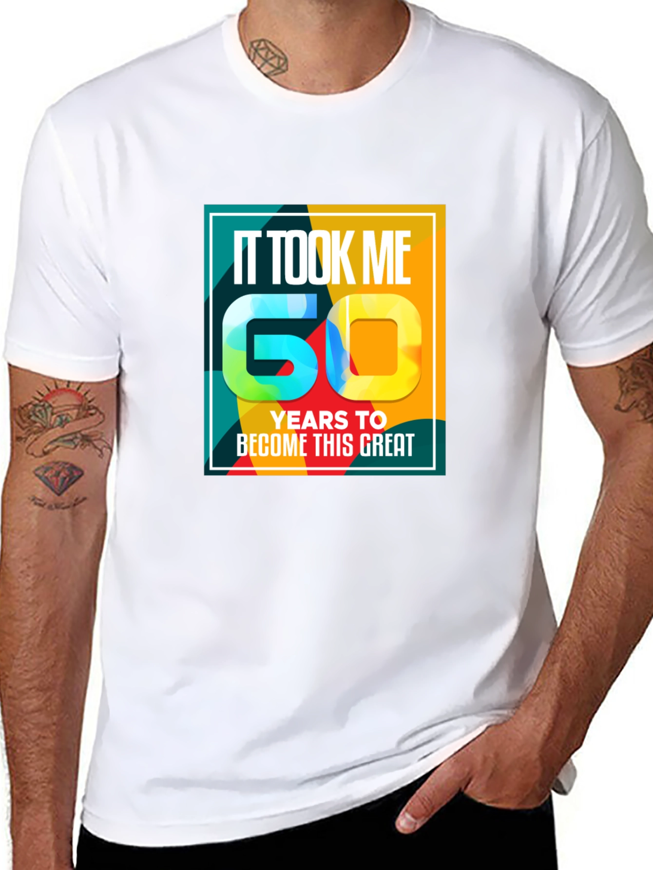 Black 60th Birthday T-Shirt: It Took Me 60 Years view 8