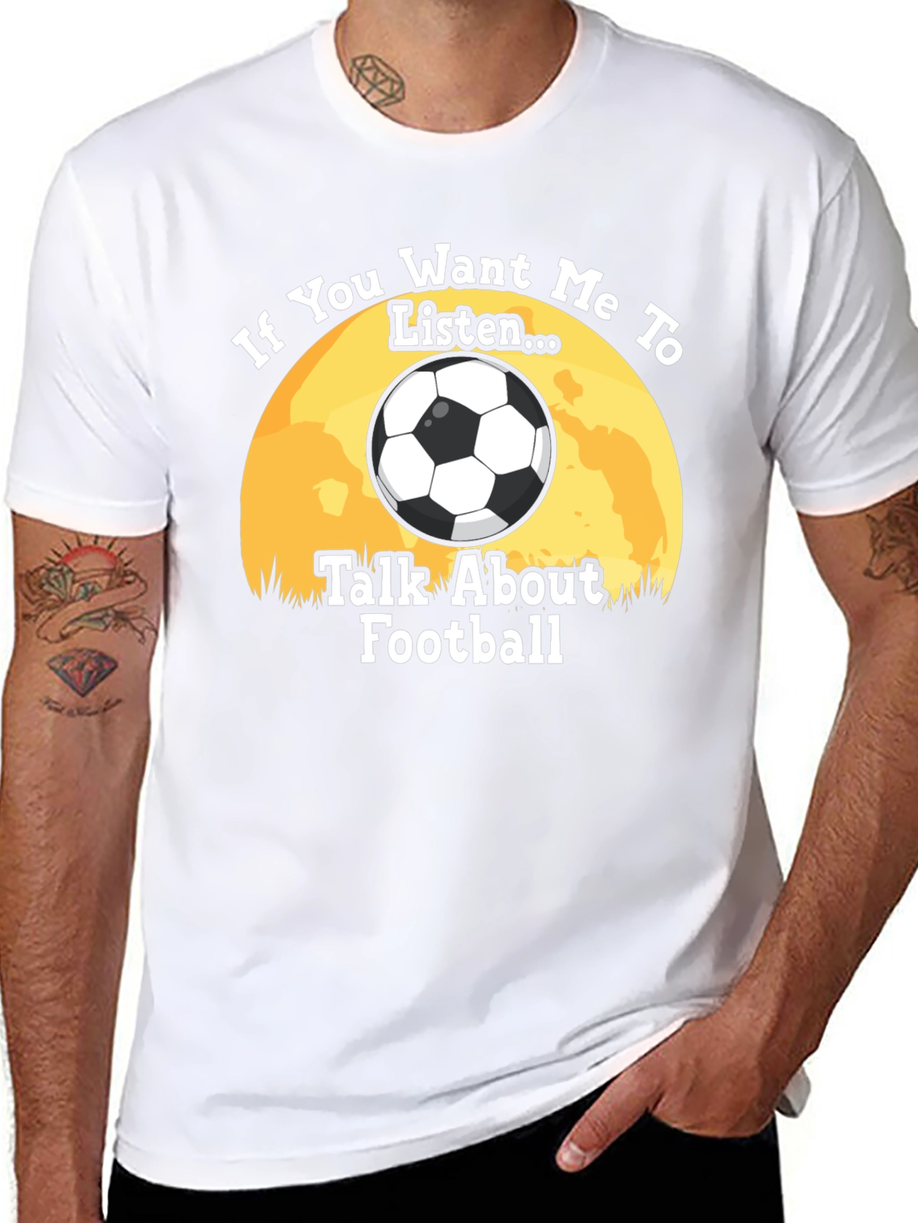 Football Fan T-Shirt: "If You Want Me to Listen..." - 8