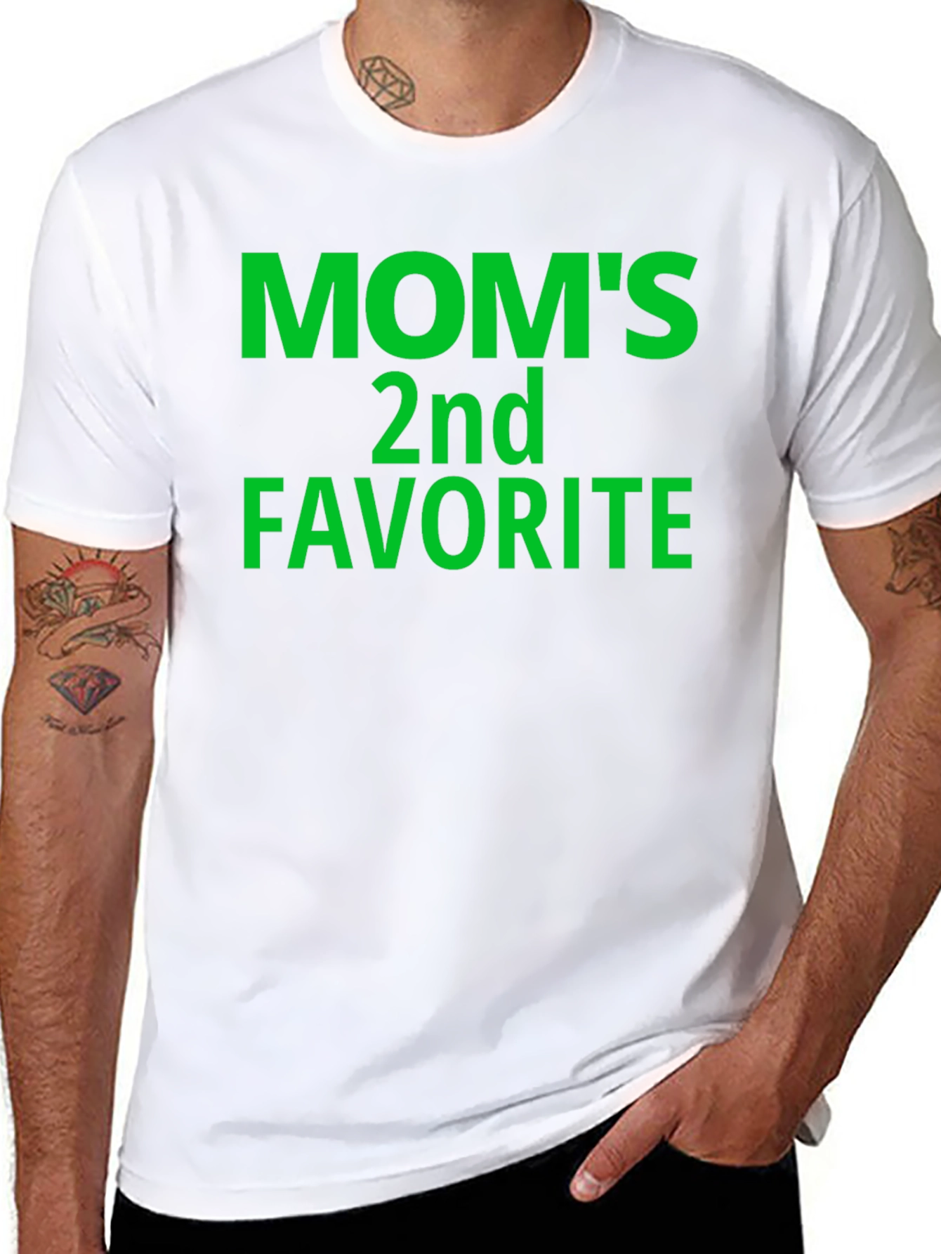 Black Mom's 2nd Favorite T-Shirt - Funny Novelty Tee view 8