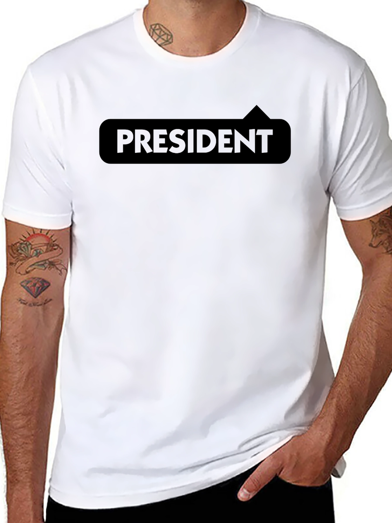 Black President Black T-Shirt view 8