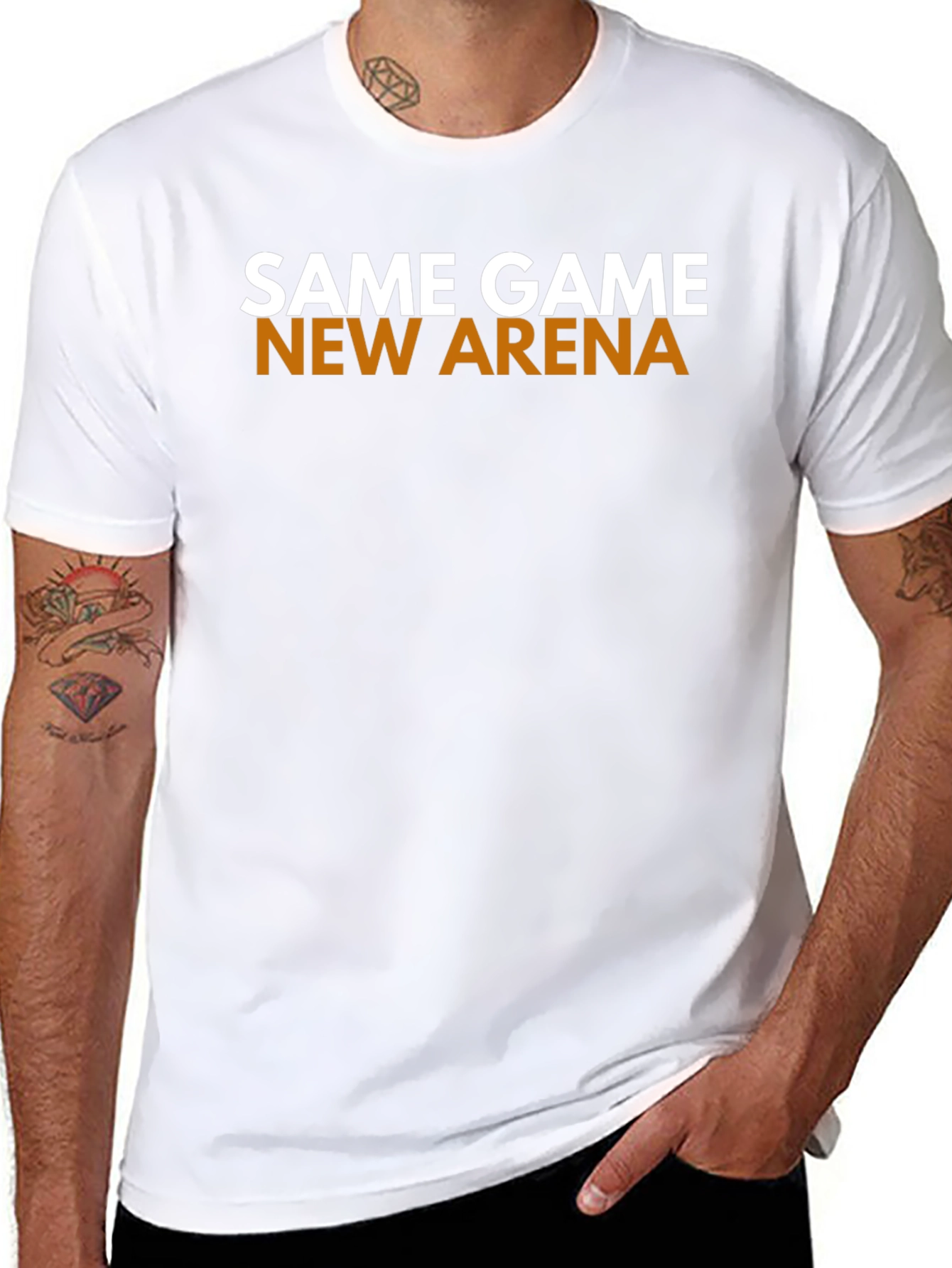 Black Same Game New Arena Black Graphic Tee view 8