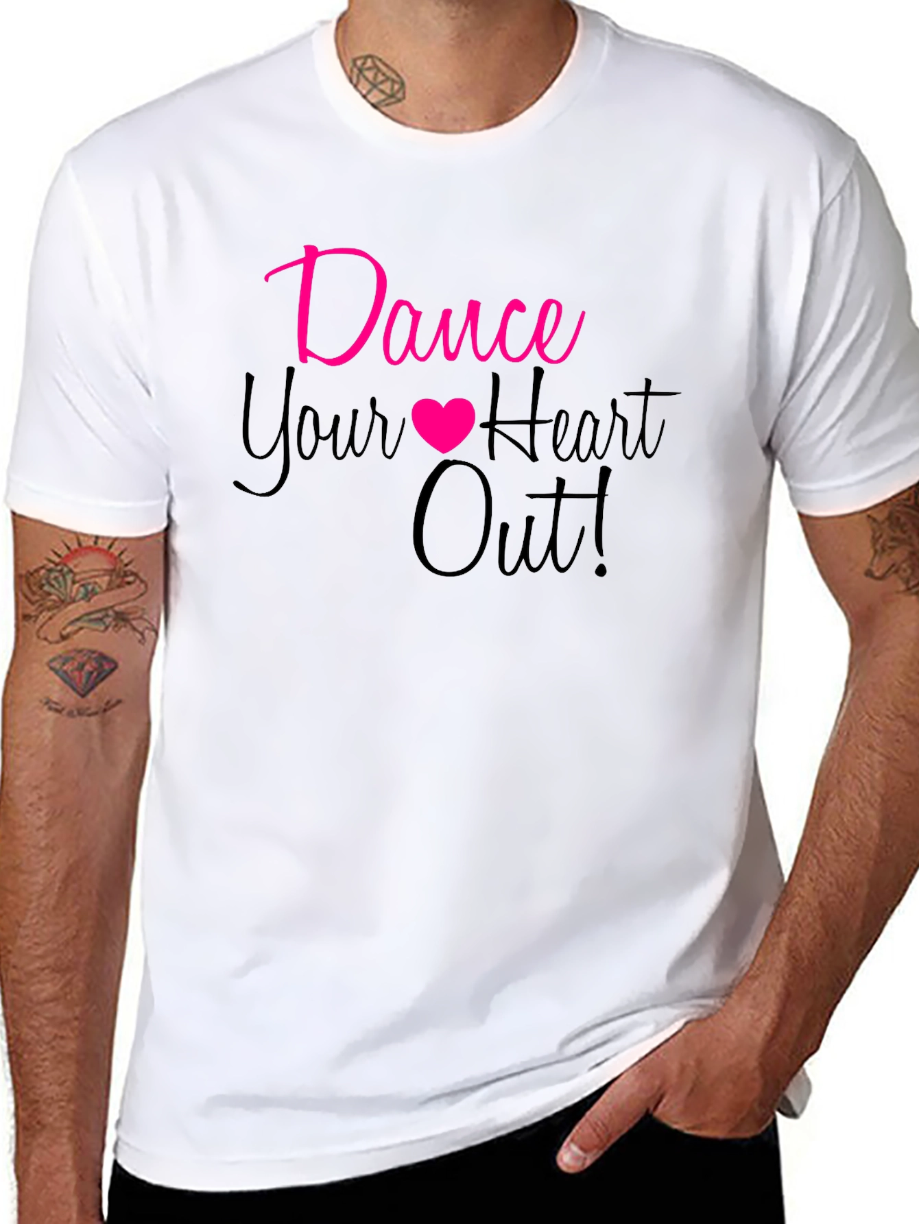Black Dance Your Heart Out Graphic Tee view 8