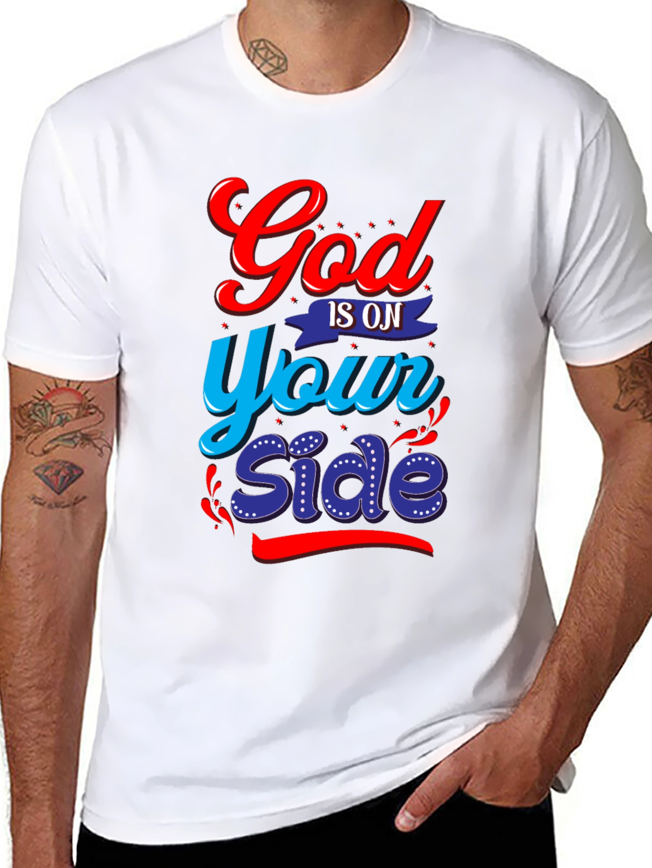 Black God Is On Your Side Graphic Tee view 8
