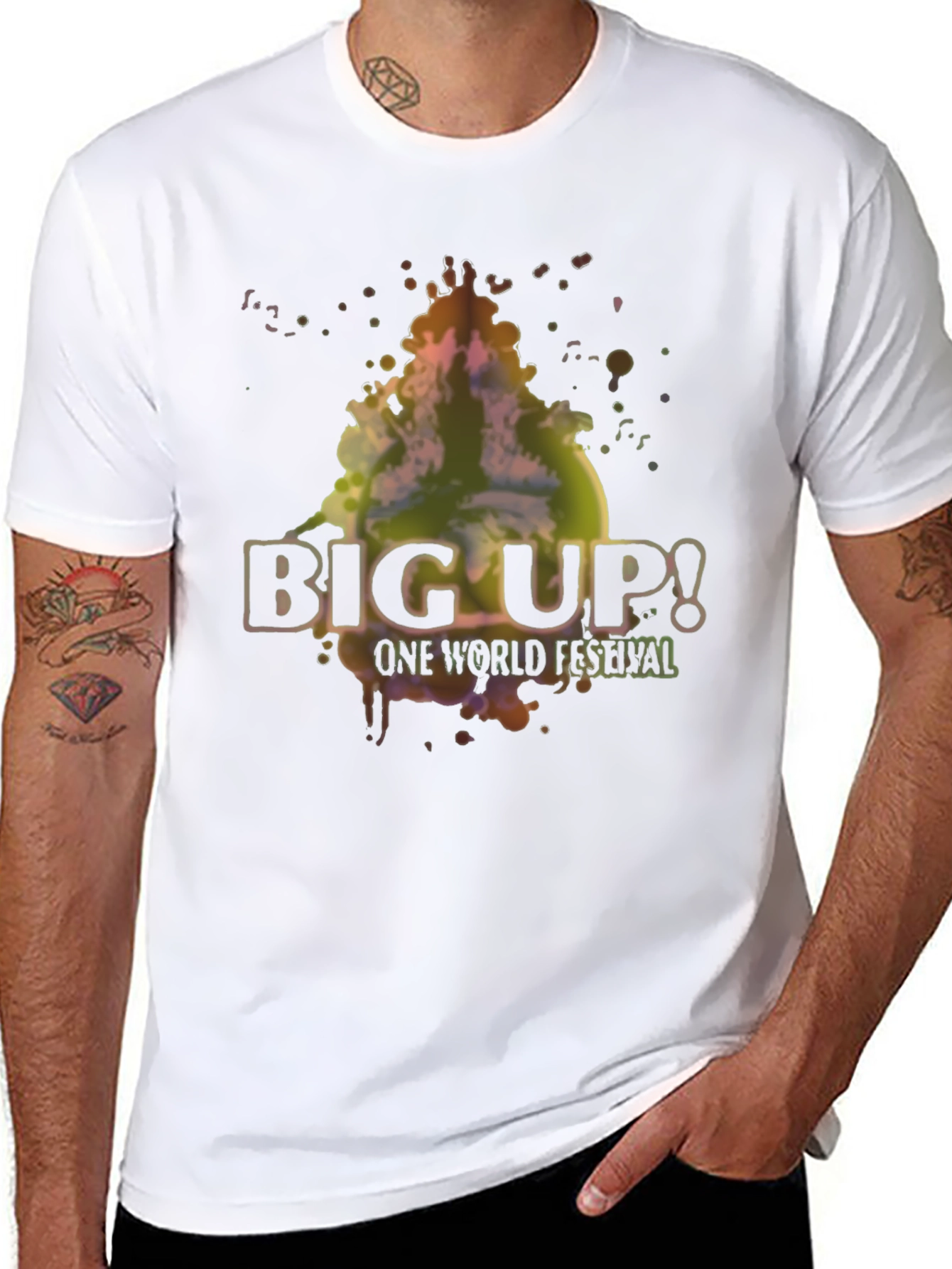 Black Big Up! One World Festival Graphic T-Shirt view 8