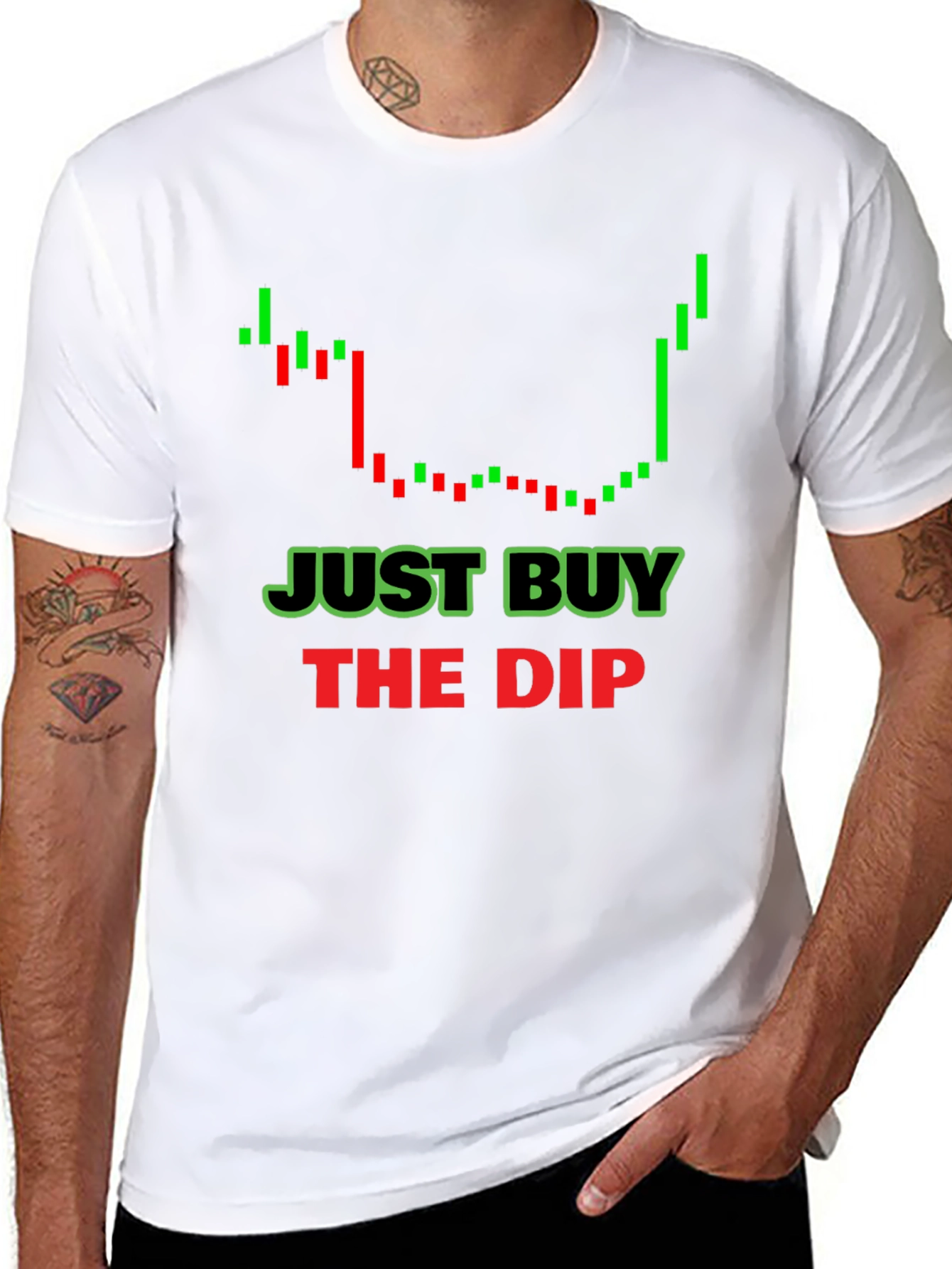 Black Just Buy The Dip T-Shirt - Trader Apparel view 8